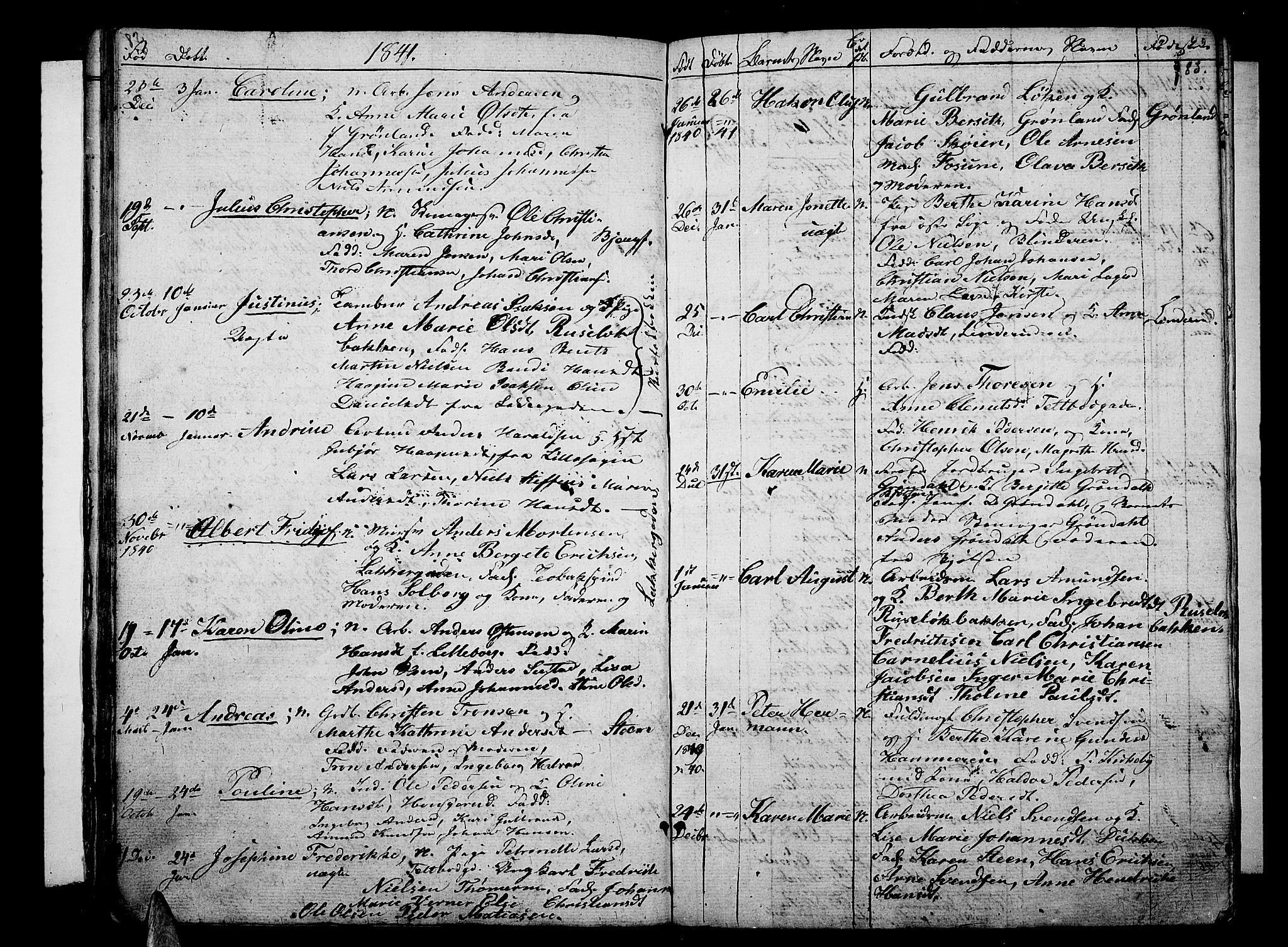 Aker prestekontor kirkebøker, SAO/A-10861/G/L0007: Parish register (copy) no. 7, 1838-1846, p. 82-83