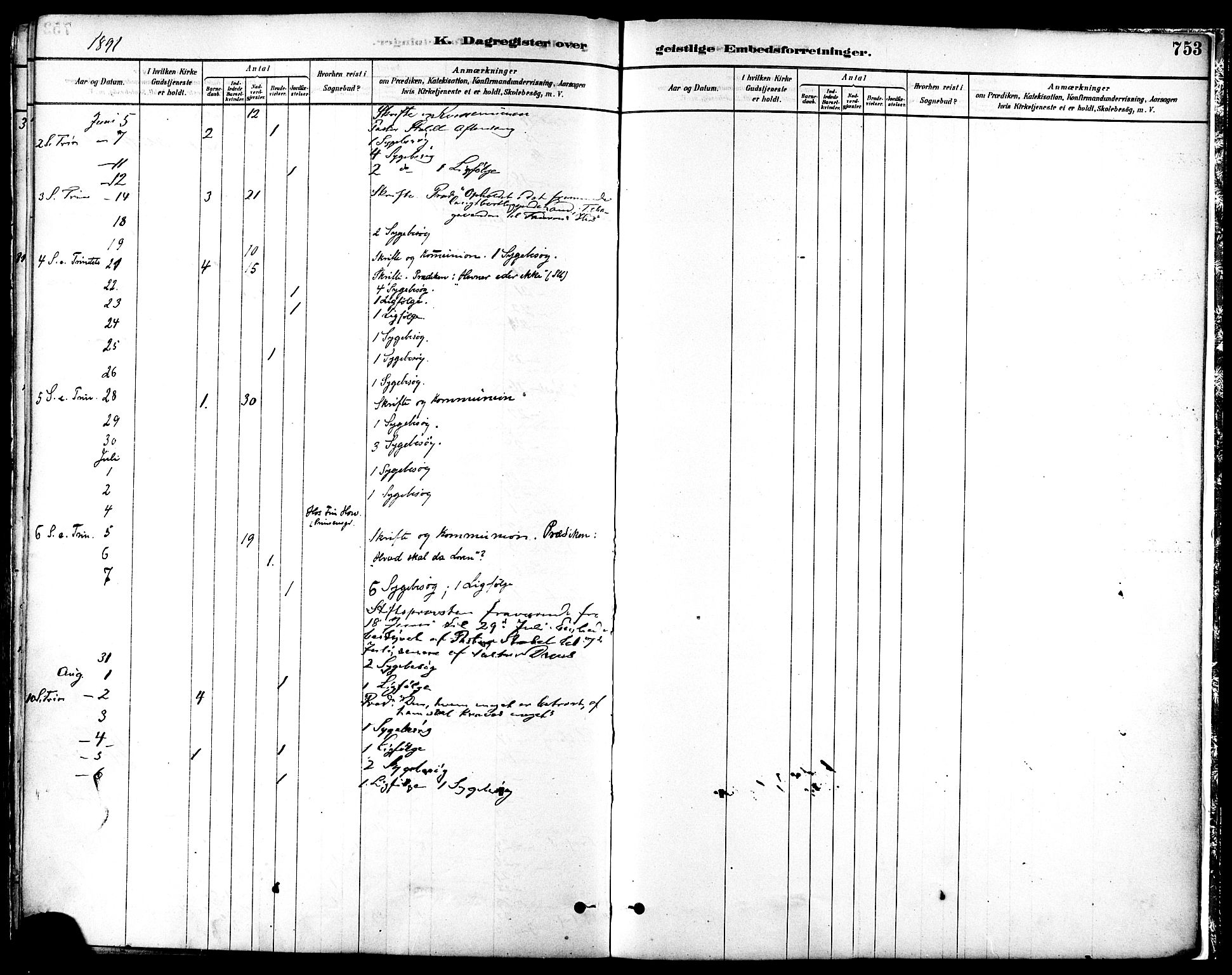 Ministerialprotokoller, klokkerbøker og fødselsregistre - Sør-Trøndelag, SAT/A-1456/601/L0058: Parish register (official) no. 601A26, 1877-1891, p. 753