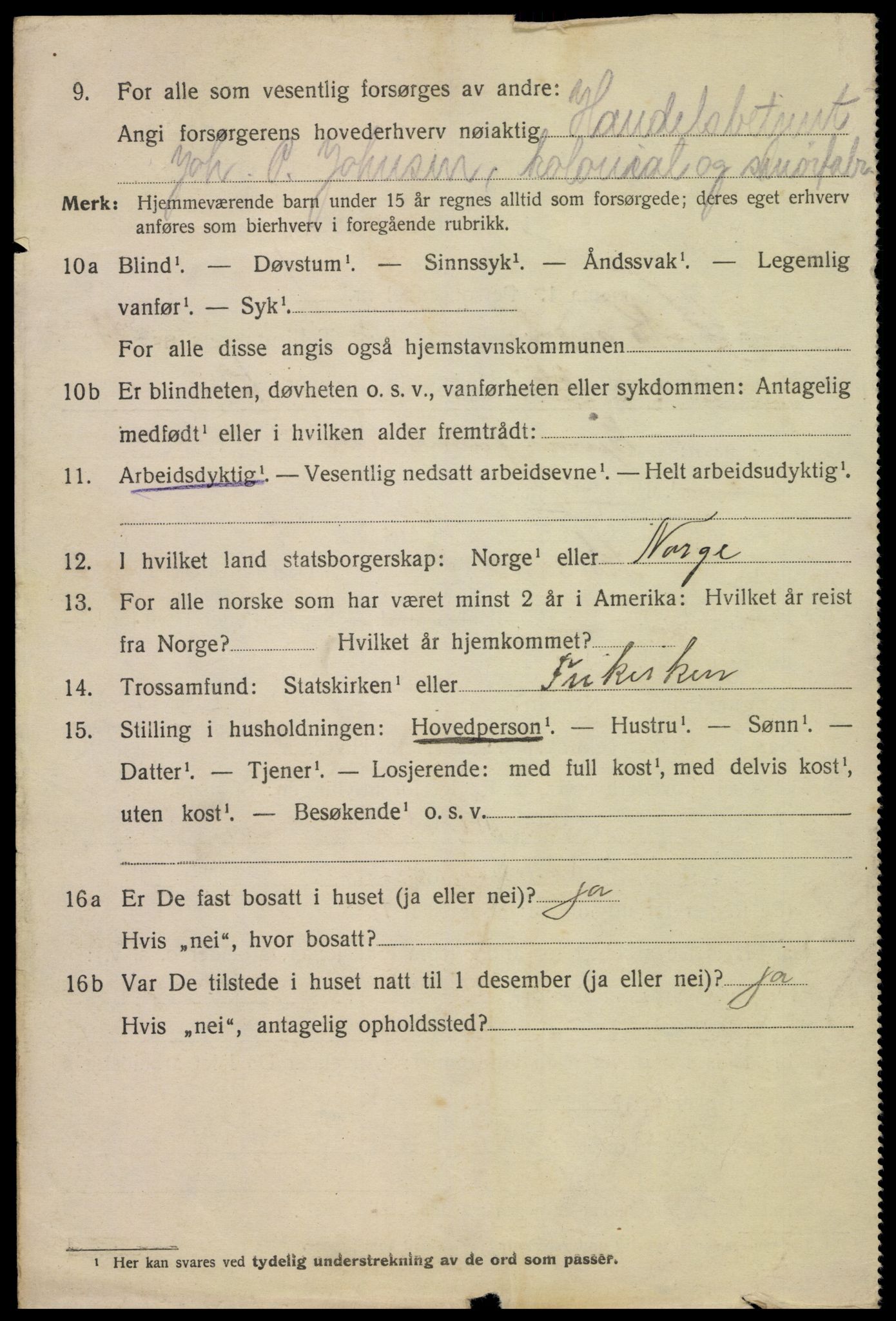 SAK, 1920 census for Kristiansand, 1920, p. 28470