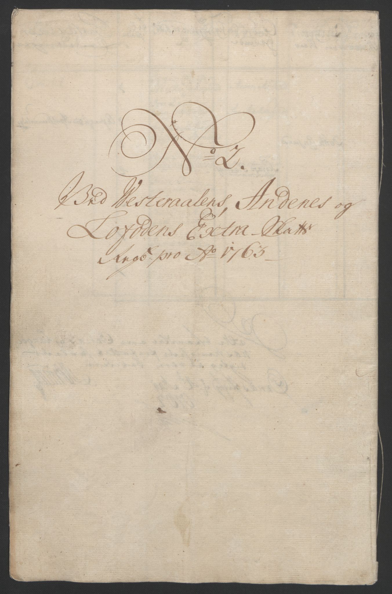 Rentekammeret inntil 1814, Reviderte regnskaper, Fogderegnskap, RA/EA-4092/R67/L4747: Ekstraskatten Vesterålen, Andenes og Lofoten, 1762-1766, p. 73