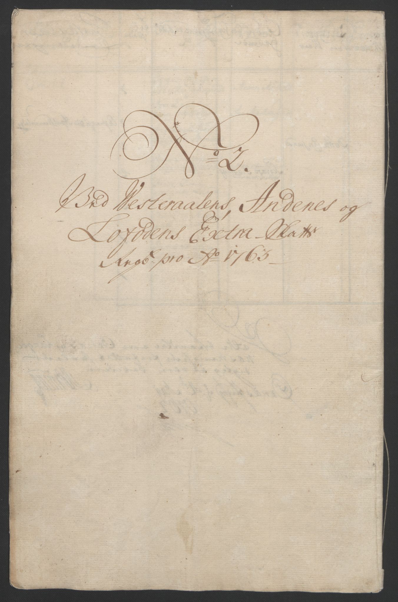 Rentekammeret inntil 1814, Reviderte regnskaper, Fogderegnskap, AV/RA-EA-4092/R67/L4747: Ekstraskatten Vesterålen, Andenes og Lofoten, 1762-1766, p. 73