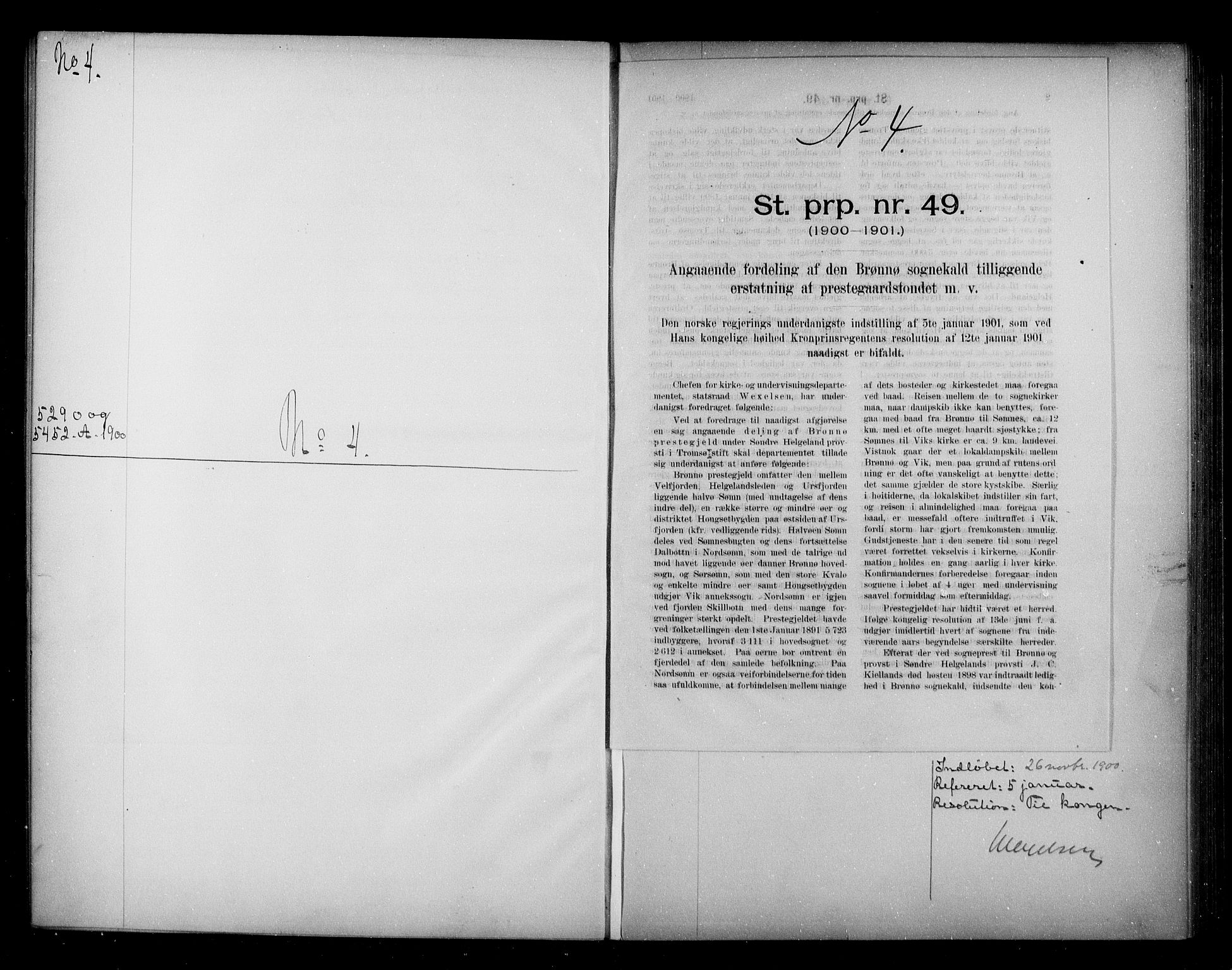 Kirke- og undervisningsdepartementet, Kontoret  for kirke og geistlighet A, AV/RA-S-1007/A/Aa/L0274: Referatprotokoll bd. 1. Ref.nr. 1-131, 1901