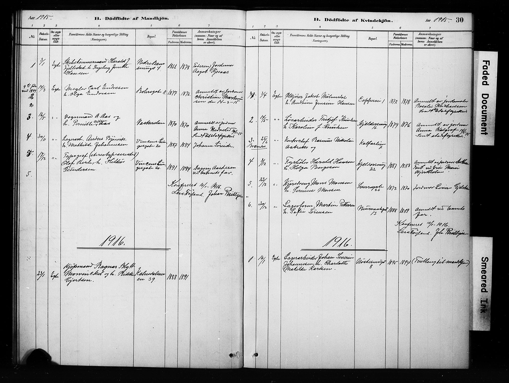 Domkirken sokneprestembete, SAB/A-74801/H/Hab/L0045: Parish register (copy) no. G 1, 1878-1916, p. 30