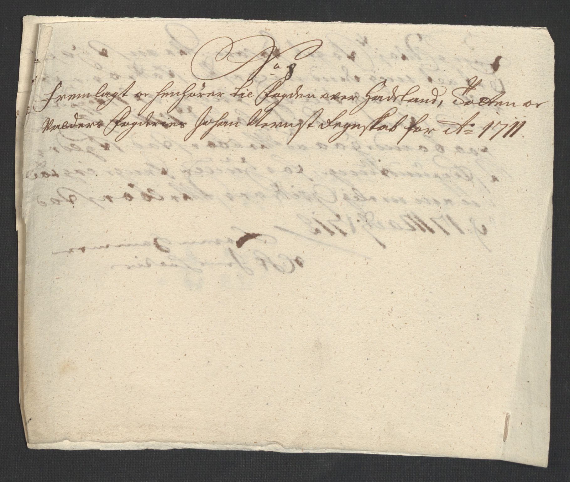 Rentekammeret inntil 1814, Reviderte regnskaper, Fogderegnskap, AV/RA-EA-4092/R18/L1308: Fogderegnskap Hadeland, Toten og Valdres, 1711, p. 417