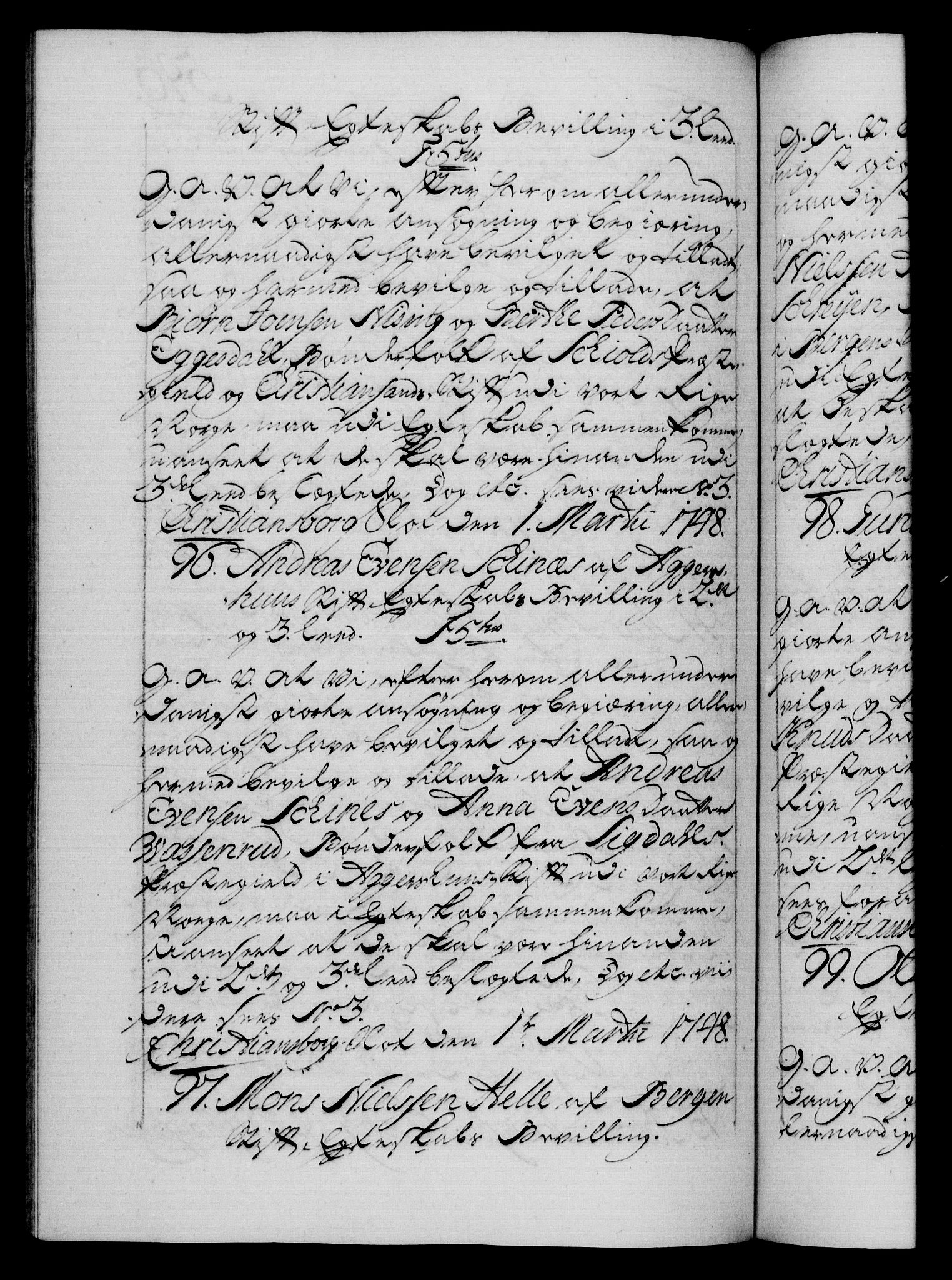 Danske Kanselli 1572-1799, AV/RA-EA-3023/F/Fc/Fca/Fcaa/L0035: Norske registre, 1746-1748, p. 596b