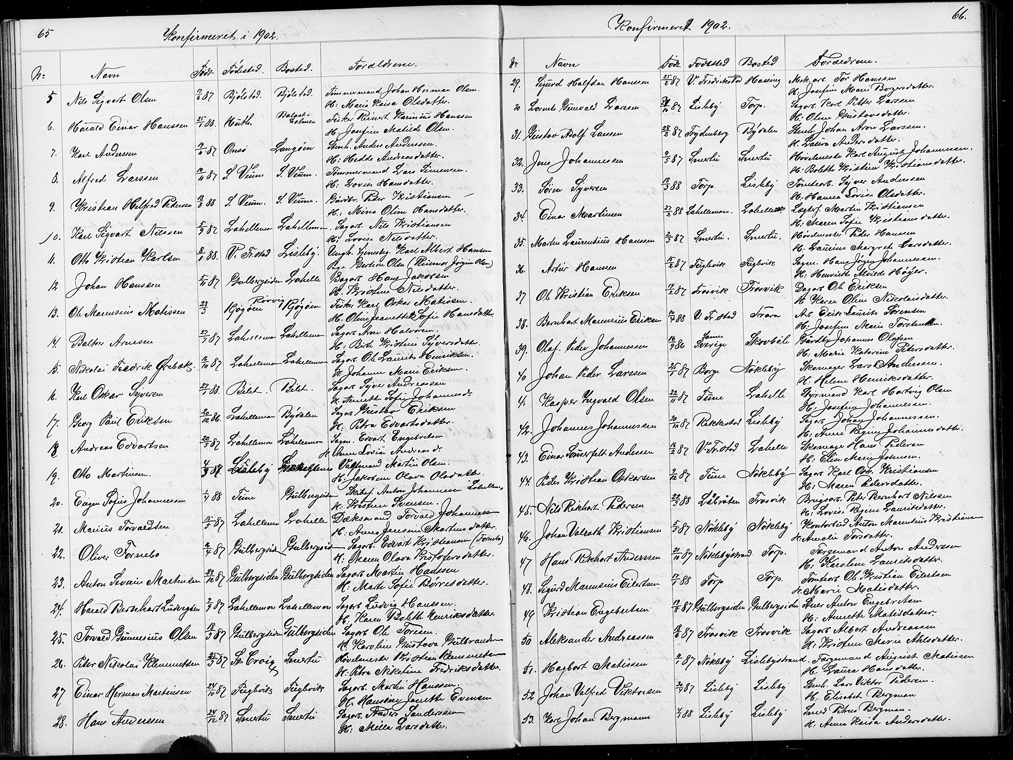 Glemmen prestekontor Kirkebøker, SAO/A-10908/G/Ga/L0006: Parish register (copy) no. 6, 1894-1908, p. 65-66