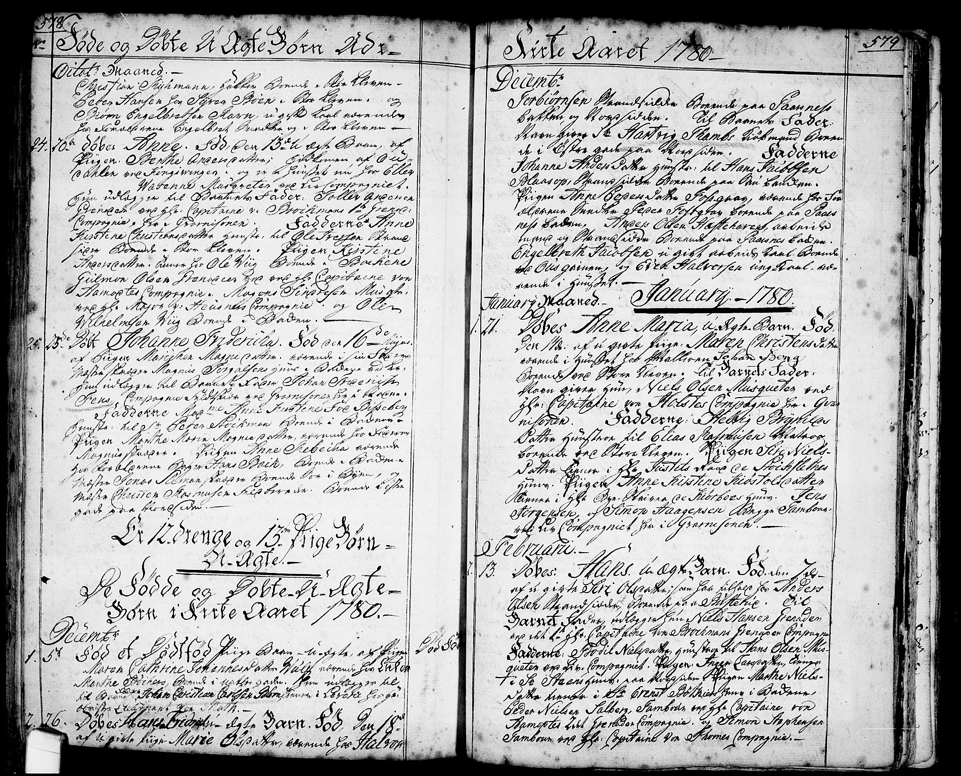Halden prestekontor Kirkebøker, SAO/A-10909/F/Fa/L0001: Parish register (official) no. I 1, 1758-1791, p. 578-579