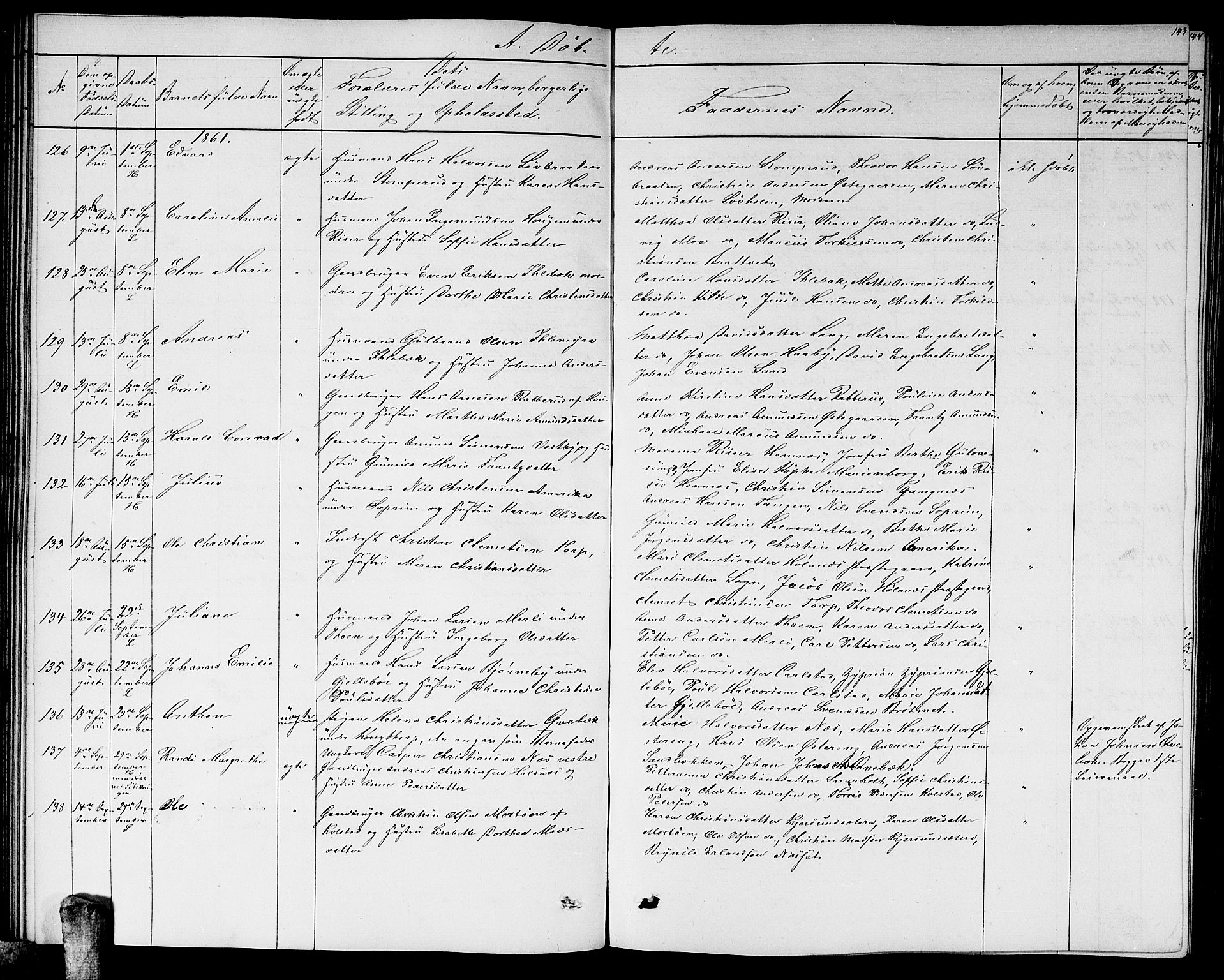 Høland prestekontor Kirkebøker, AV/SAO-A-10346a/G/Ga/L0004: Parish register (copy) no. I 4, 1854-1862, p. 143