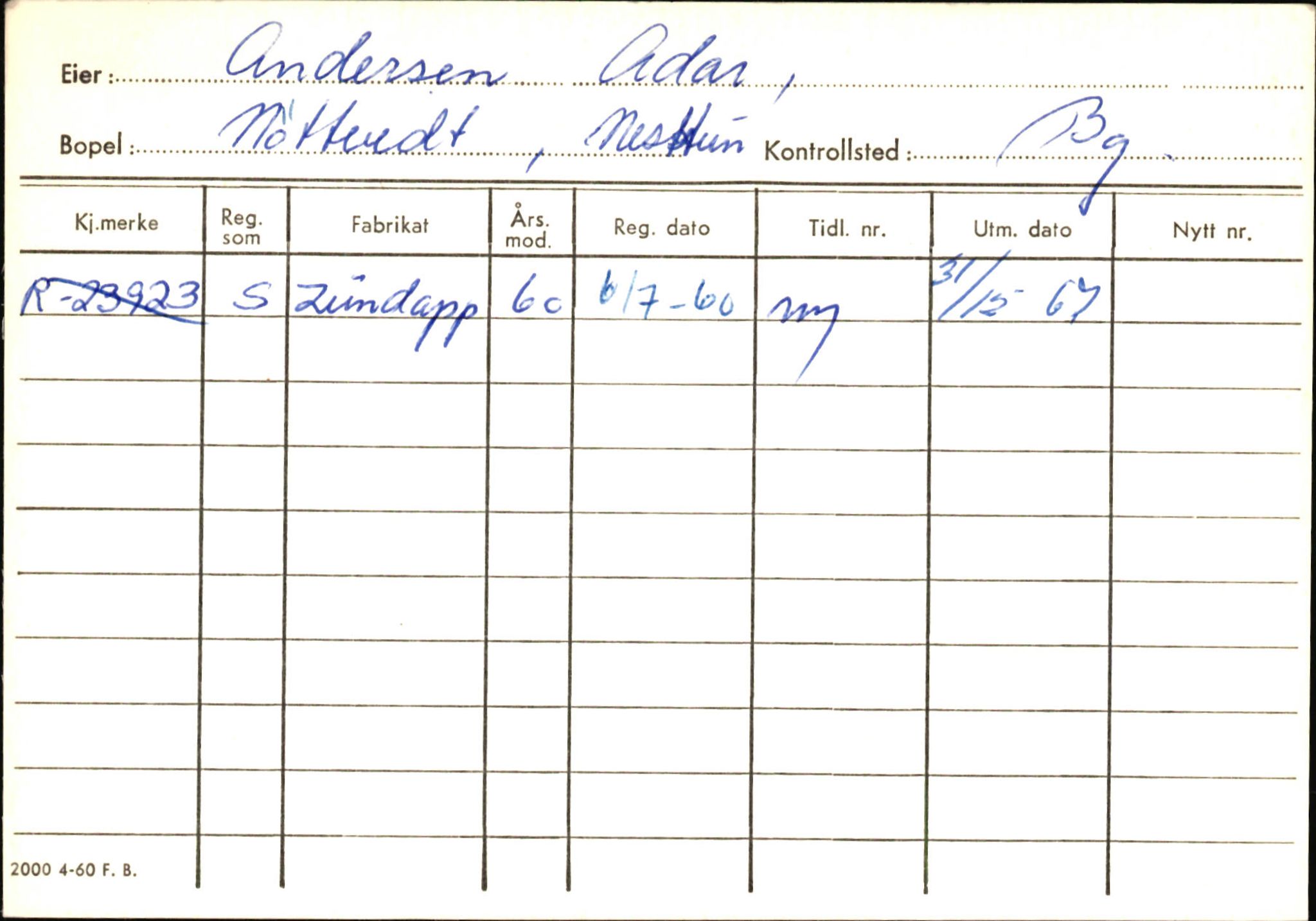 Statens vegvesen, Hordaland vegkontor, AV/SAB-A-5201/2/Ha/L0001: R-eierkort A, 1920-1971, p. 916