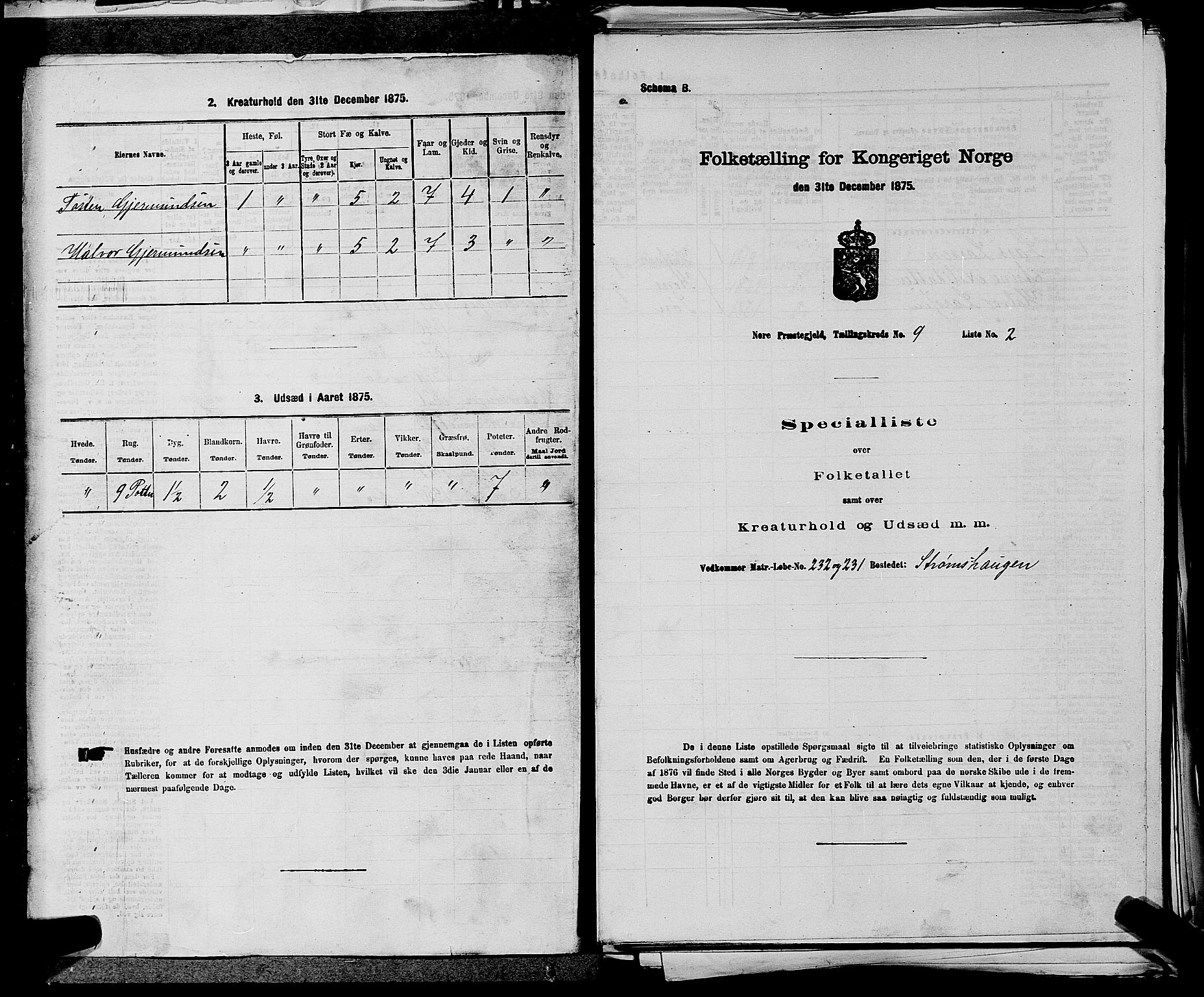 SAKO, 1875 census for 0633P Nore, 1875, p. 1144