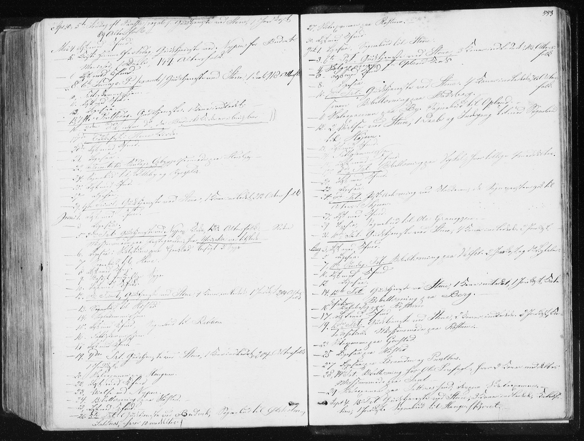 Ministerialprotokoller, klokkerbøker og fødselsregistre - Sør-Trøndelag, SAT/A-1456/612/L0377: Parish register (official) no. 612A09, 1859-1877, p. 553