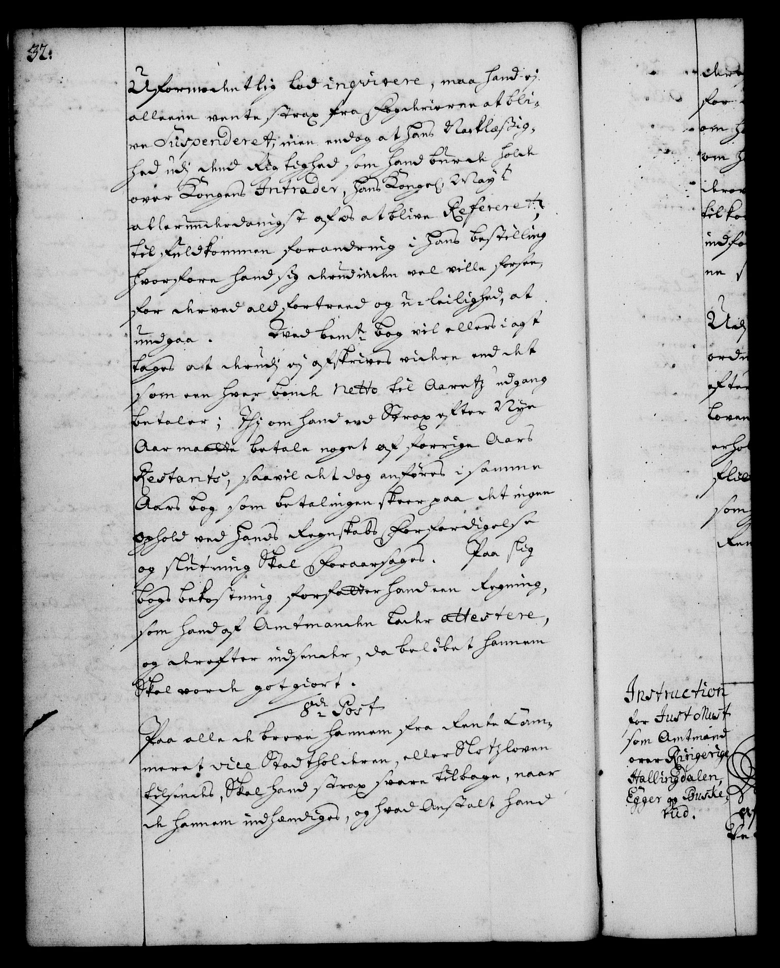 Rentekammeret, Kammerkanselliet, RA/EA-3111/G/Gg/Ggi/L0001: Norsk instruksjonsprotokoll med register (merket RK 53.34), 1720-1729, p. 32