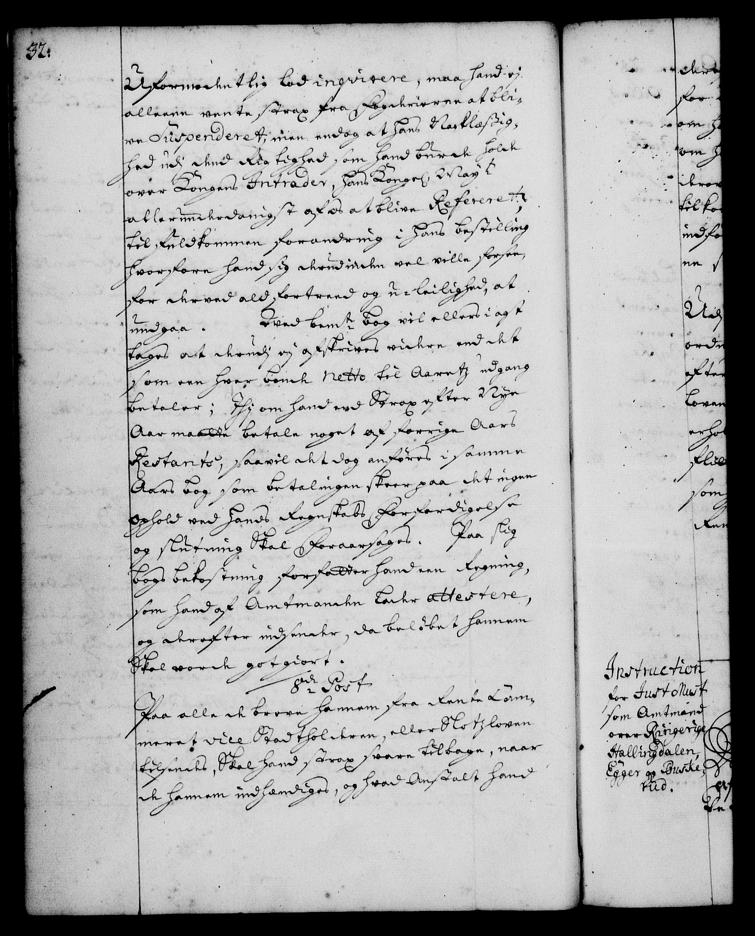 Rentekammeret, Kammerkanselliet, AV/RA-EA-3111/G/Gg/Ggi/L0001: Norsk instruksjonsprotokoll med register (merket RK 53.34), 1720-1729, p. 32