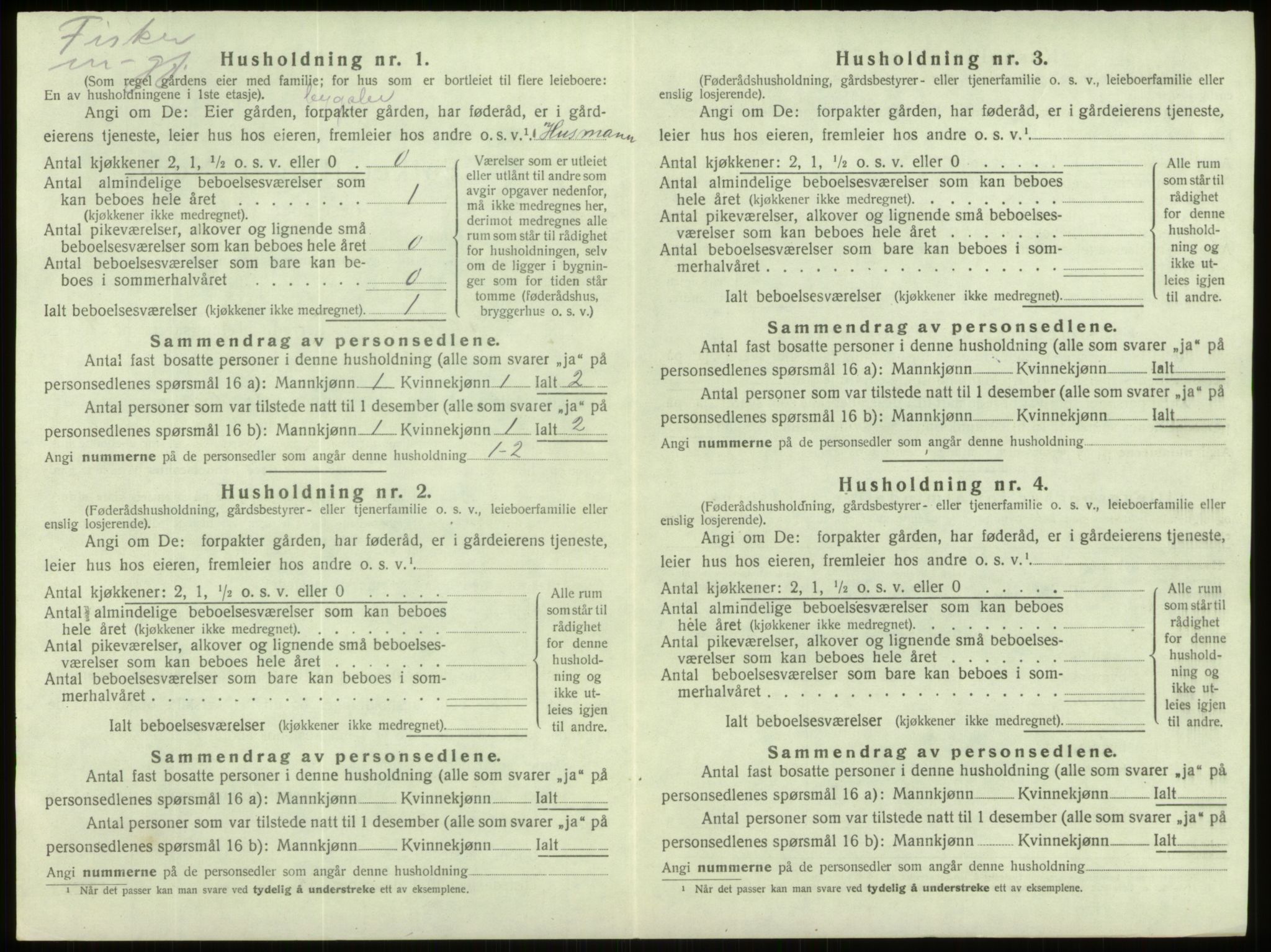 SAB, 1920 census for Davik, 1920, p. 728