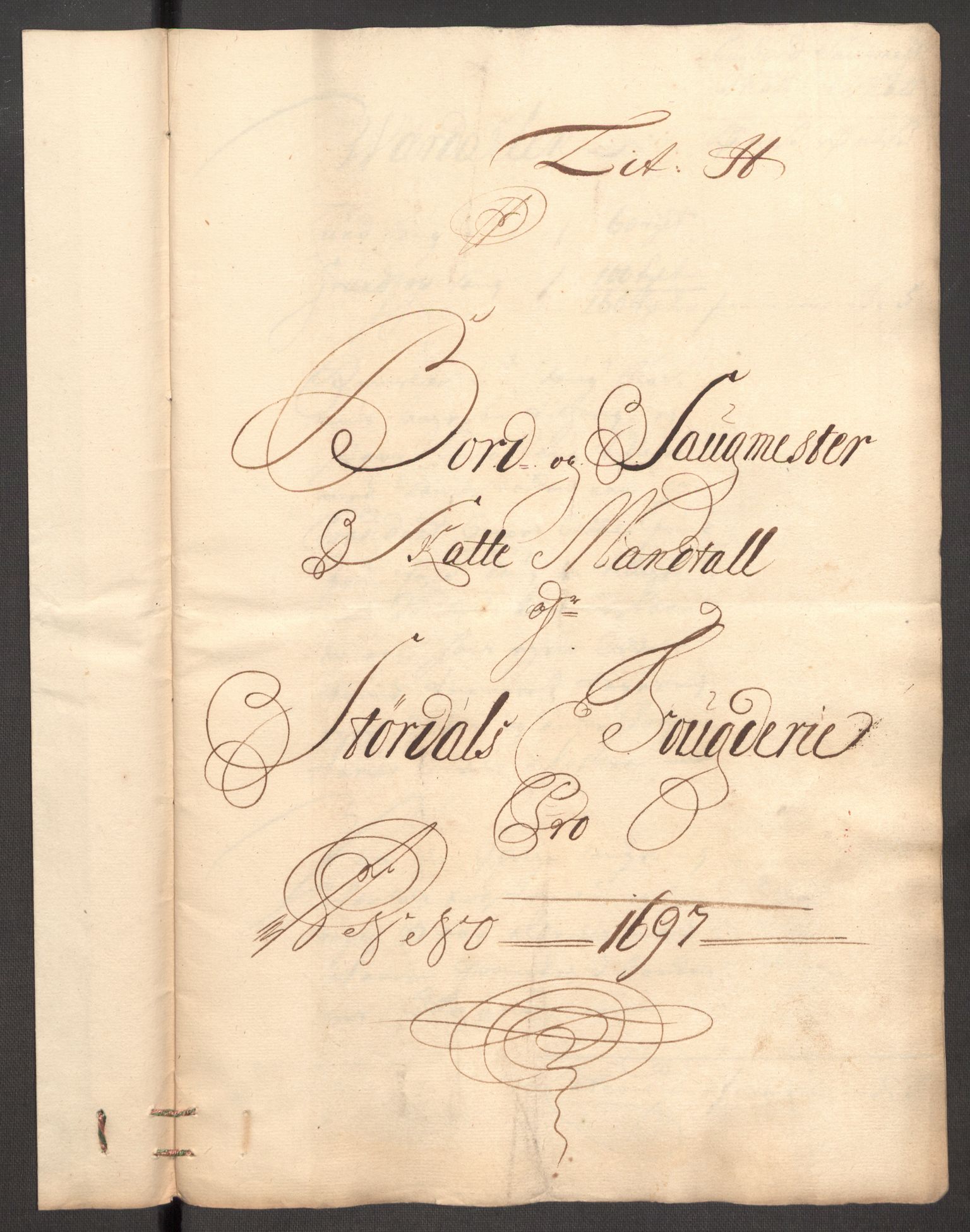 Rentekammeret inntil 1814, Reviderte regnskaper, Fogderegnskap, AV/RA-EA-4092/R62/L4189: Fogderegnskap Stjørdal og Verdal, 1697, p. 118