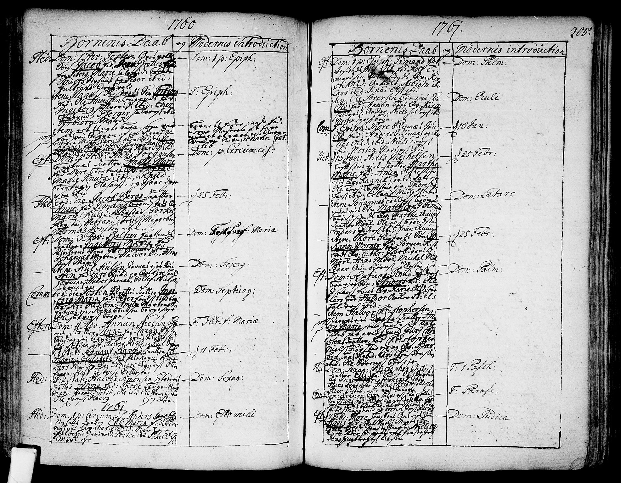 Sandsvær kirkebøker, AV/SAKO-A-244/F/Fa/L0002a: Parish register (official) no. I 2, 1725-1809, p. 205