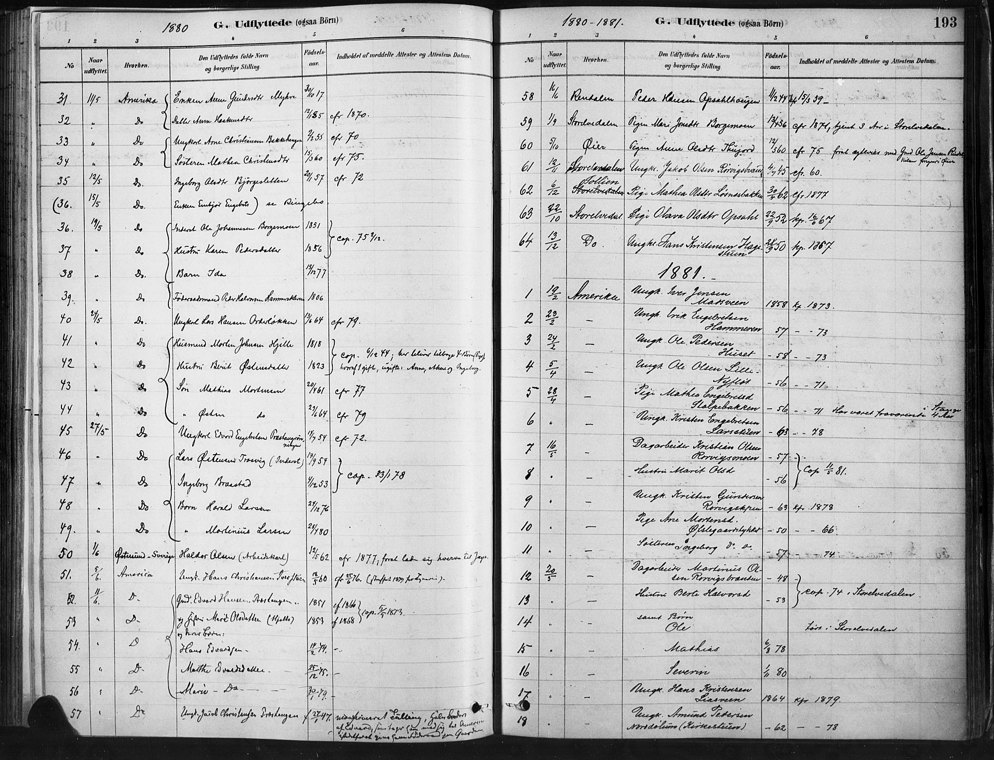Ringebu prestekontor, SAH/PREST-082/H/Ha/Haa/L0009: Parish register (official) no. 9, 1878-1898, p. 193