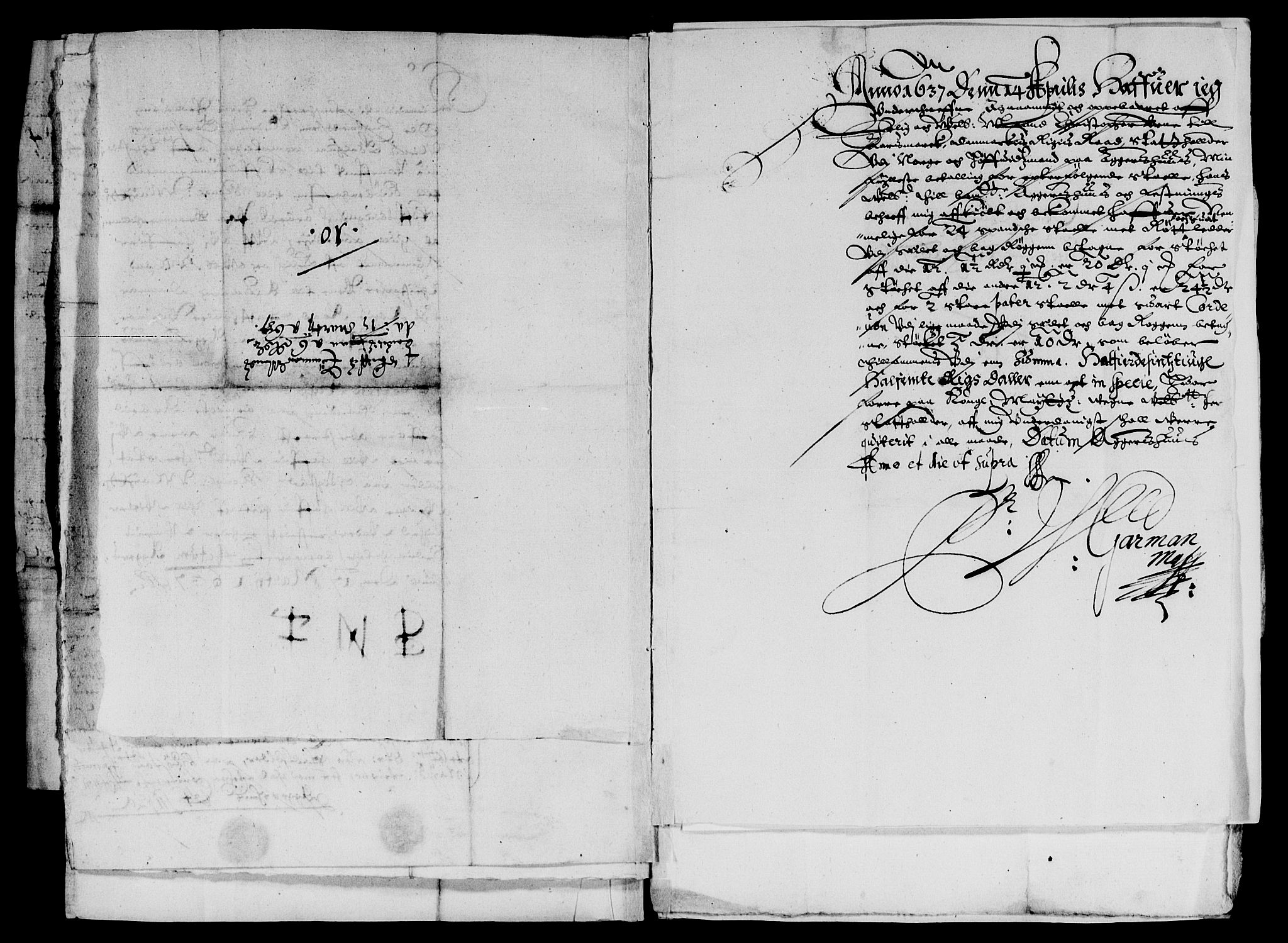 Rentekammeret inntil 1814, Reviderte regnskaper, Lensregnskaper, AV/RA-EA-5023/R/Rb/Rba/L0128: Akershus len, 1636-1637