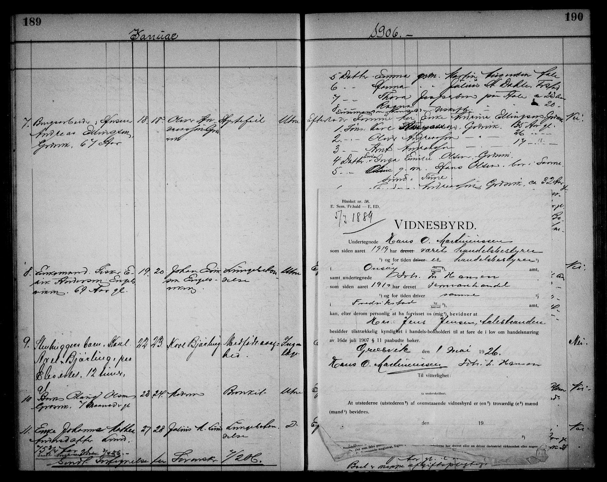 Onsøy lensmannskontor, AV/SAO-A-10007/H/Ha/L0001: Dødsfallsprotokoll, 1897-1909, p. 189-190