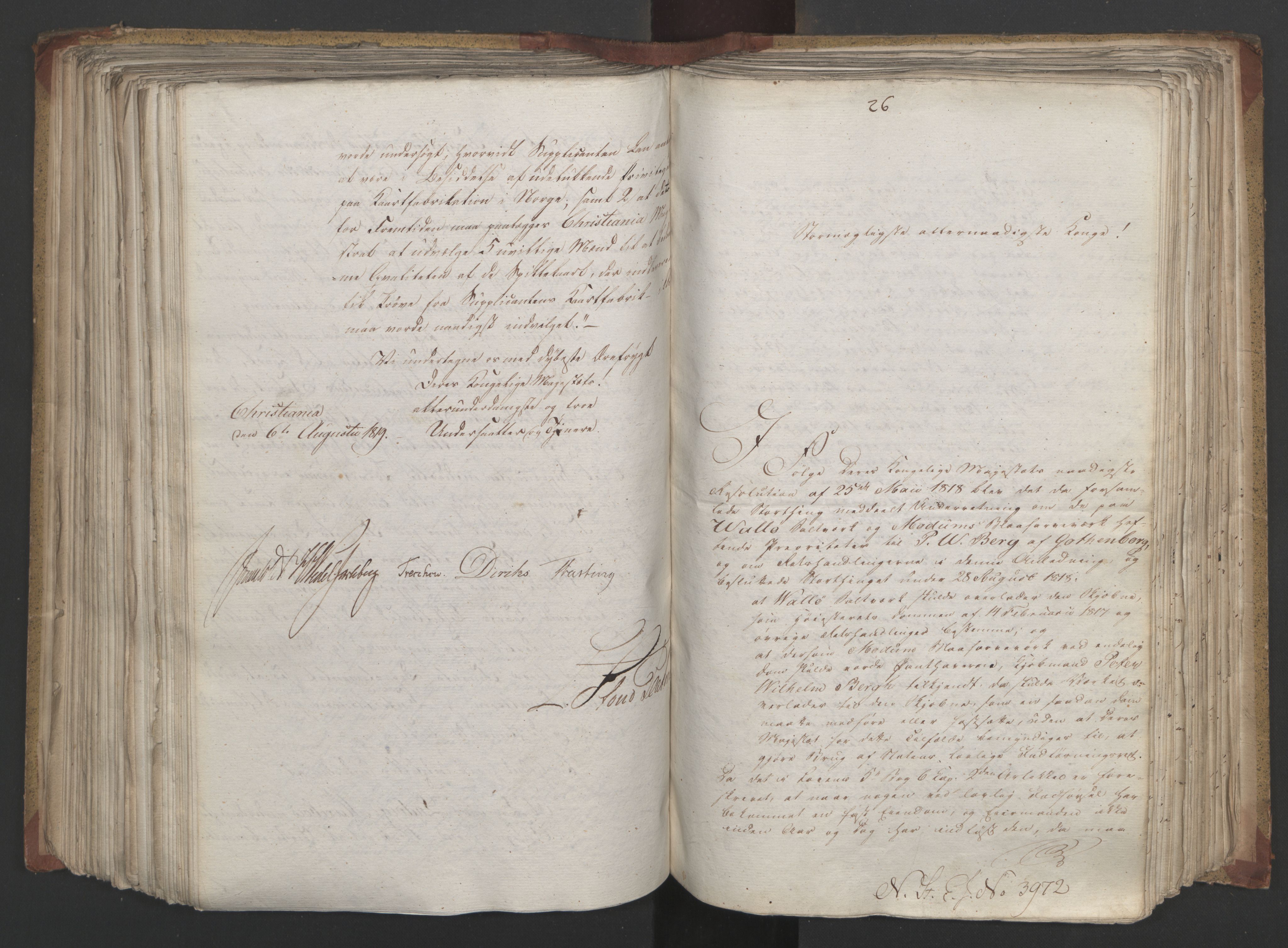 Statsrådsavdelingen i Stockholm, AV/RA-S-1003/D/Da/L0019: Regjeringsinnstillinger nr. 3856-4052, 1819, p. 298