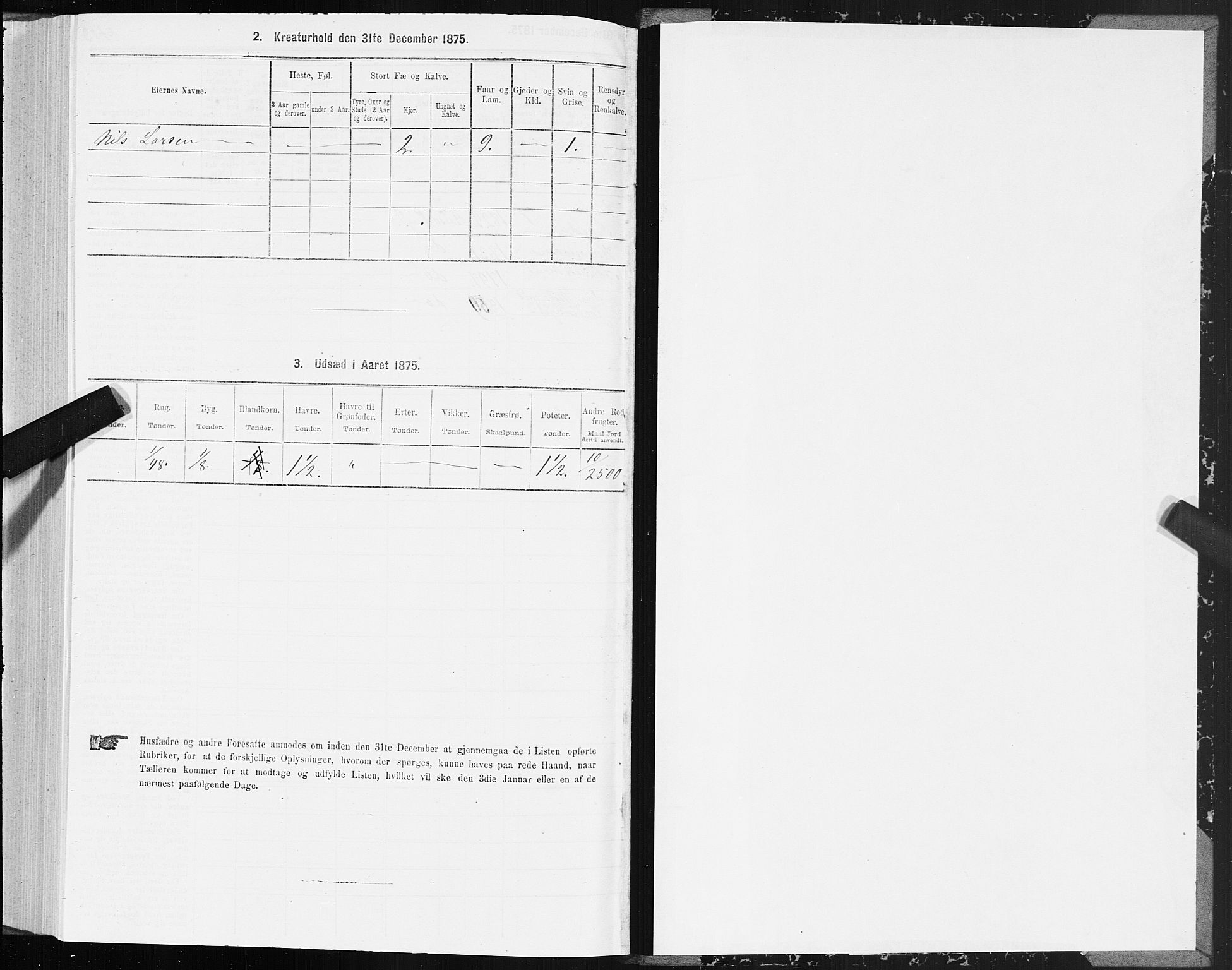 SAT, 1875 census for 1544P Bolsøy, 1875