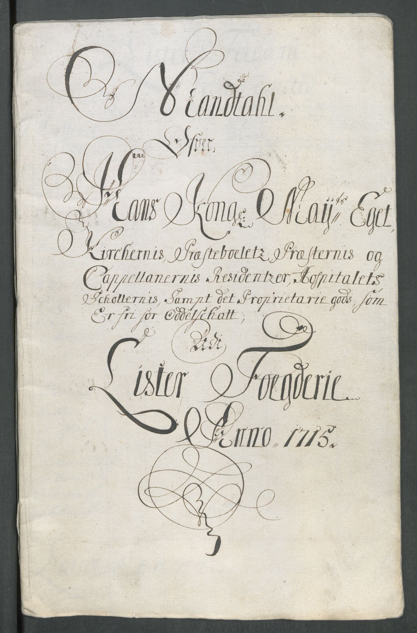 Rentekammeret inntil 1814, Reviderte regnskaper, Fogderegnskap, RA/EA-4092/R43/L2559: Fogderegnskap Lista og Mandal, 1715, p. 237