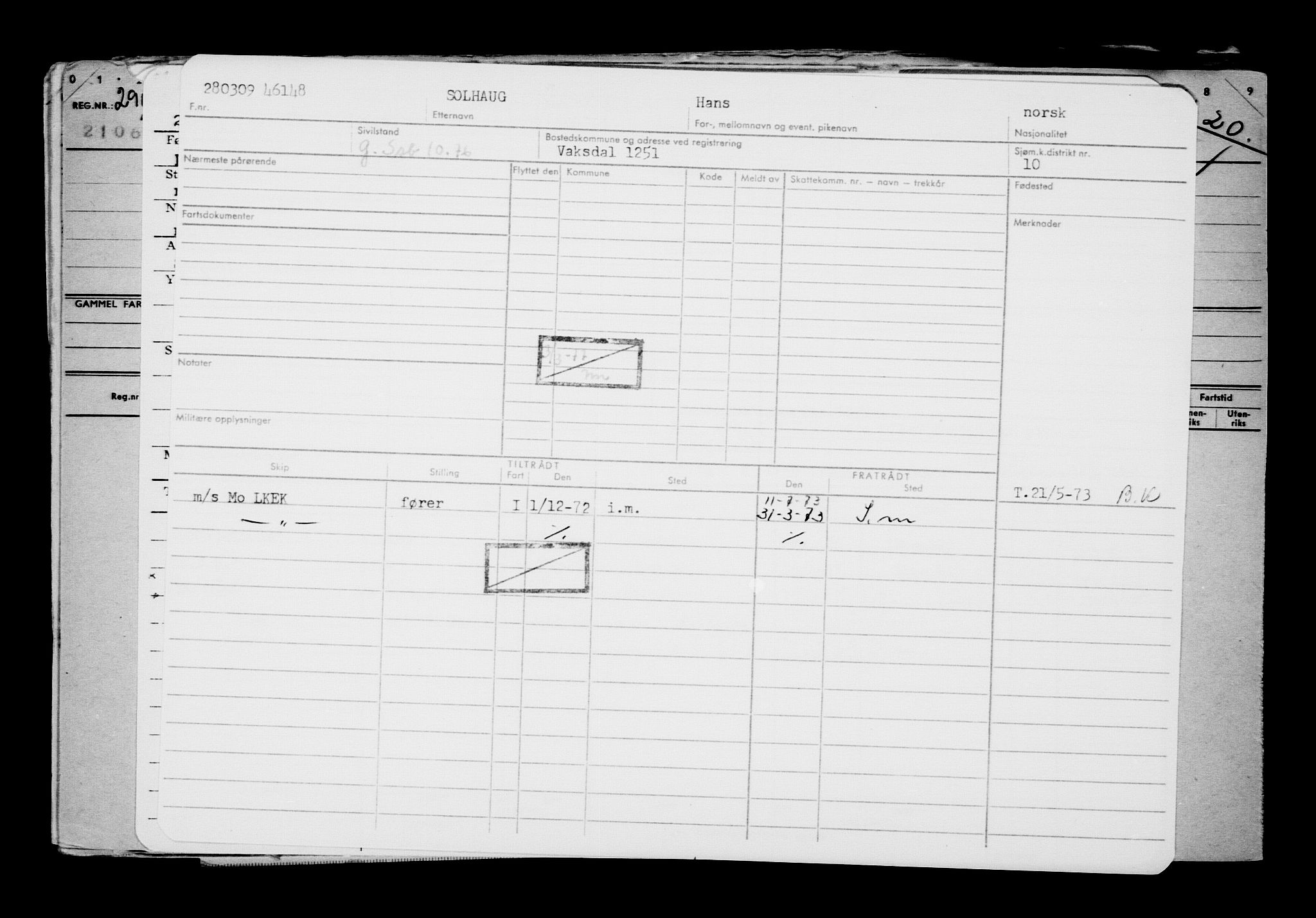 Direktoratet for sjømenn, AV/RA-S-3545/G/Gb/L0082: Hovedkort, 1909, p. 433