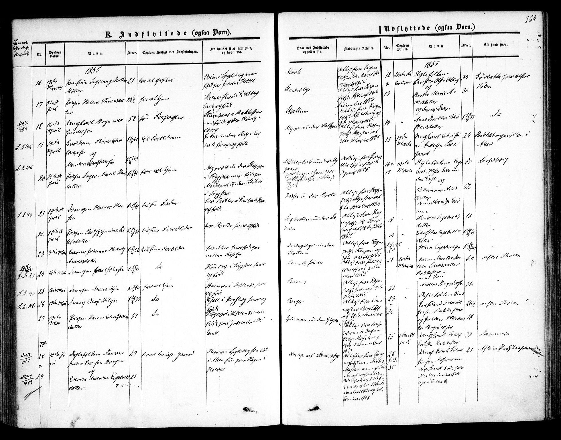 Høland prestekontor Kirkebøker, AV/SAO-A-10346a/F/Fa/L0010: Parish register (official) no. I 10, 1854-1861, p. 364