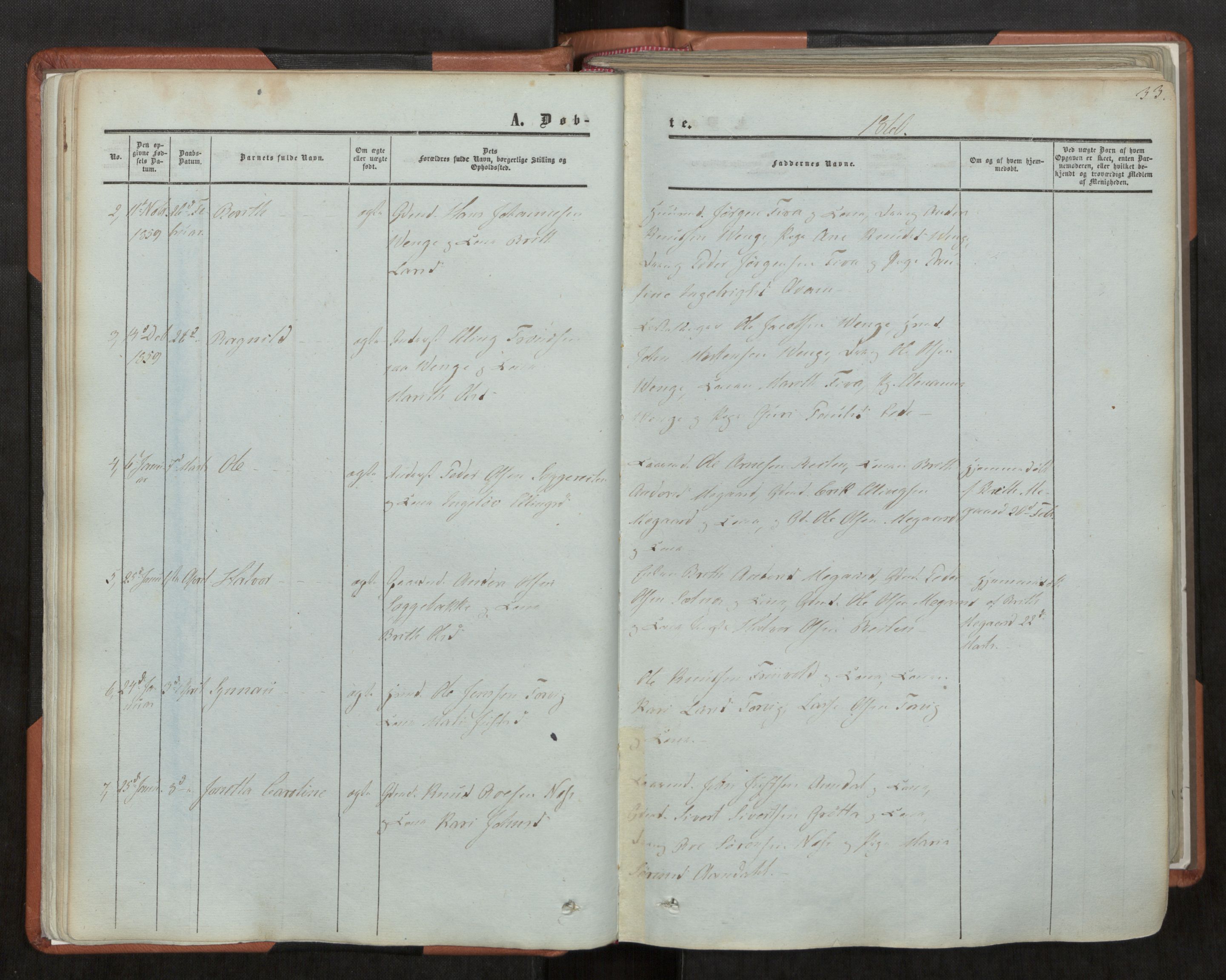 Ministerialprotokoller, klokkerbøker og fødselsregistre - Møre og Romsdal, AV/SAT-A-1454/544/L0572: Parish register (official) no. 544A05, 1854-1886, p. 33