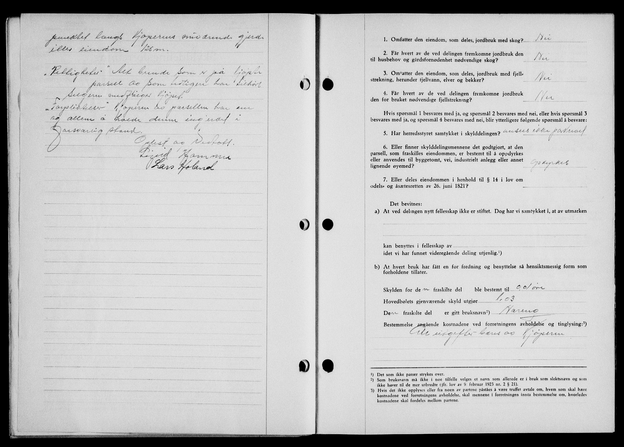 Lofoten sorenskriveri, SAT/A-0017/1/2/2C/L0009a: Mortgage book no. 9a, 1941-1942, Diary no: : 1783/1941