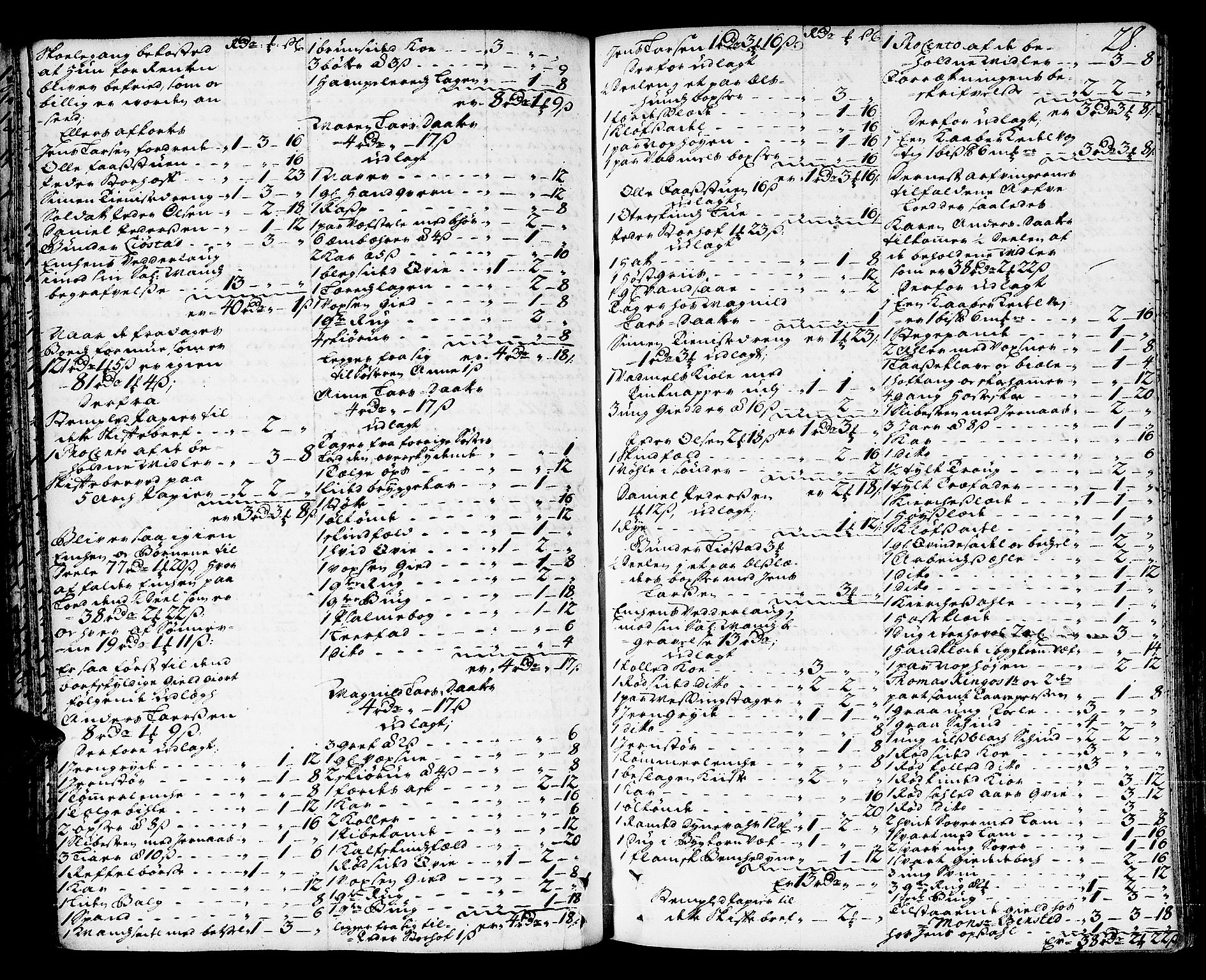Hedemarken sorenskriveri, AV/SAH-TING-034/J/Ja/L0005: Skifteprotokoll, 1713-1721, p. 27b-28a