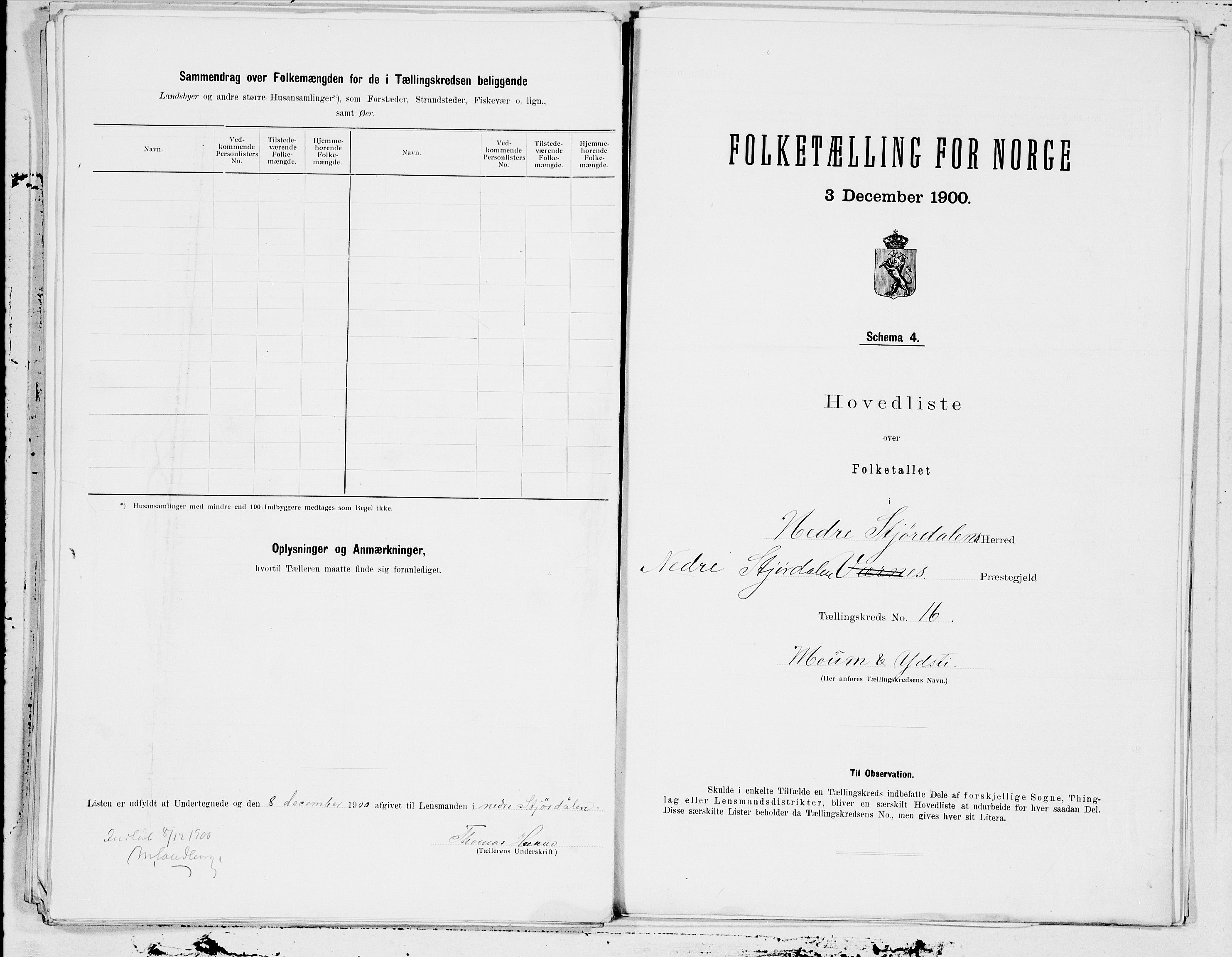 SAT, 1900 census for Nedre Stjørdal, 1900, p. 33