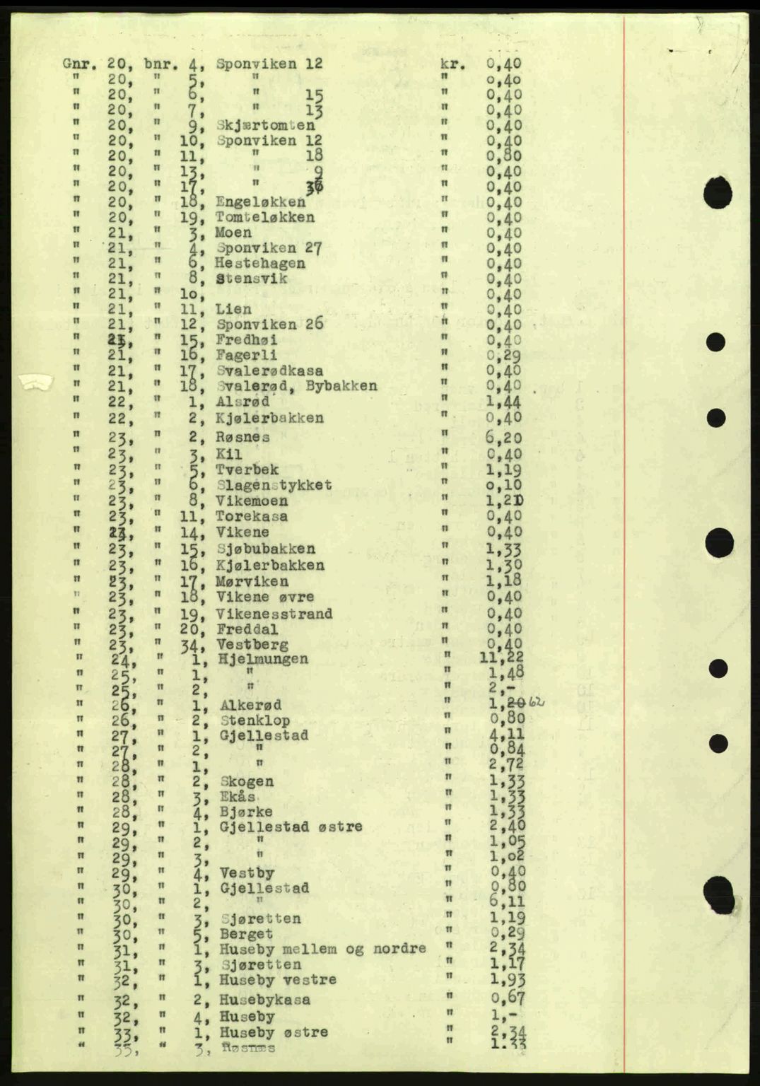 Idd og Marker sorenskriveri, AV/SAO-A-10283/G/Gb/Gbc/L0002: Mortgage book no. B4-9a, 1939-1945, Diary no: : 834/1941