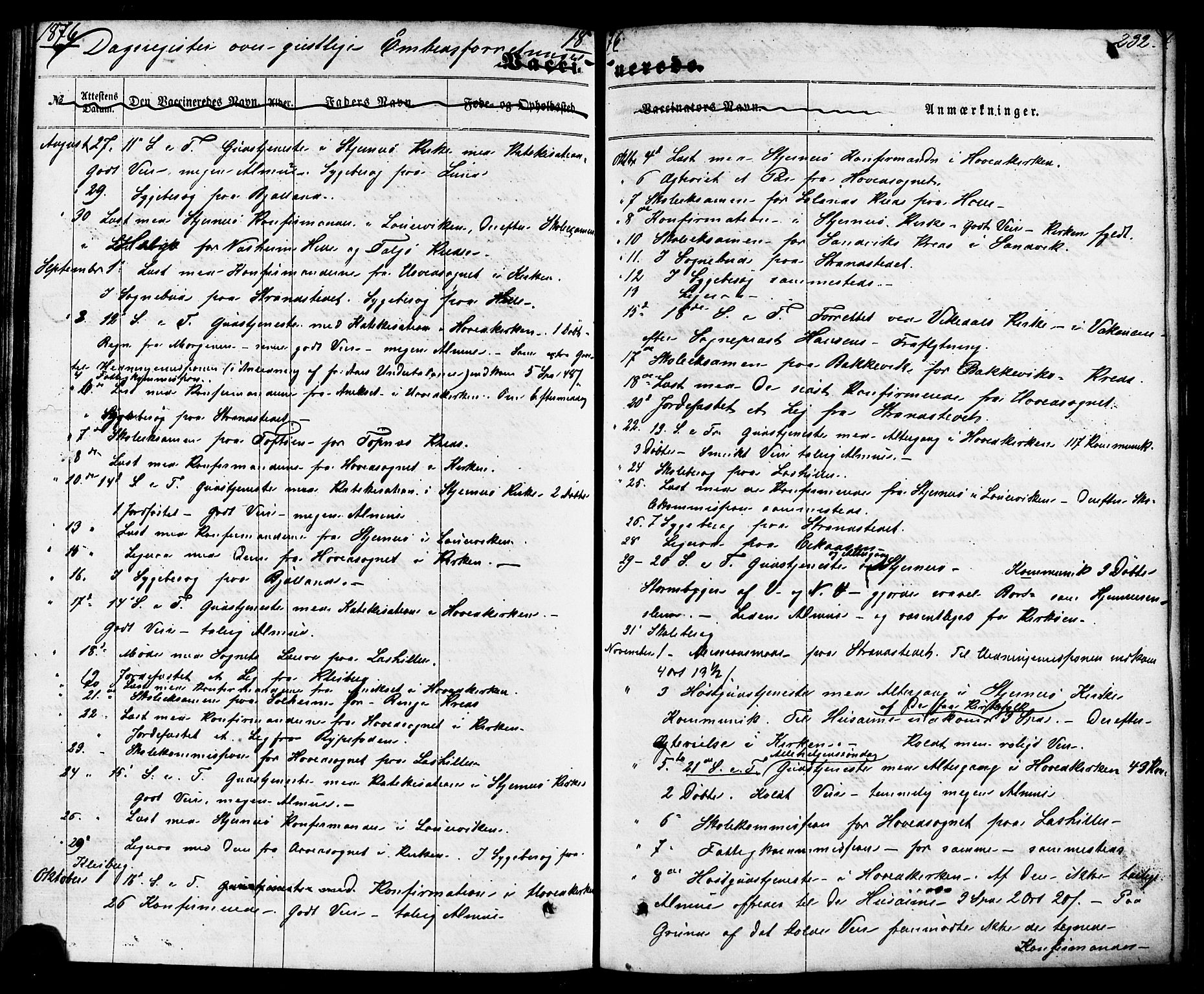 Nedstrand sokneprestkontor, SAST/A-101841/01/IV: Parish register (official) no. A 10, 1861-1887, p. 232