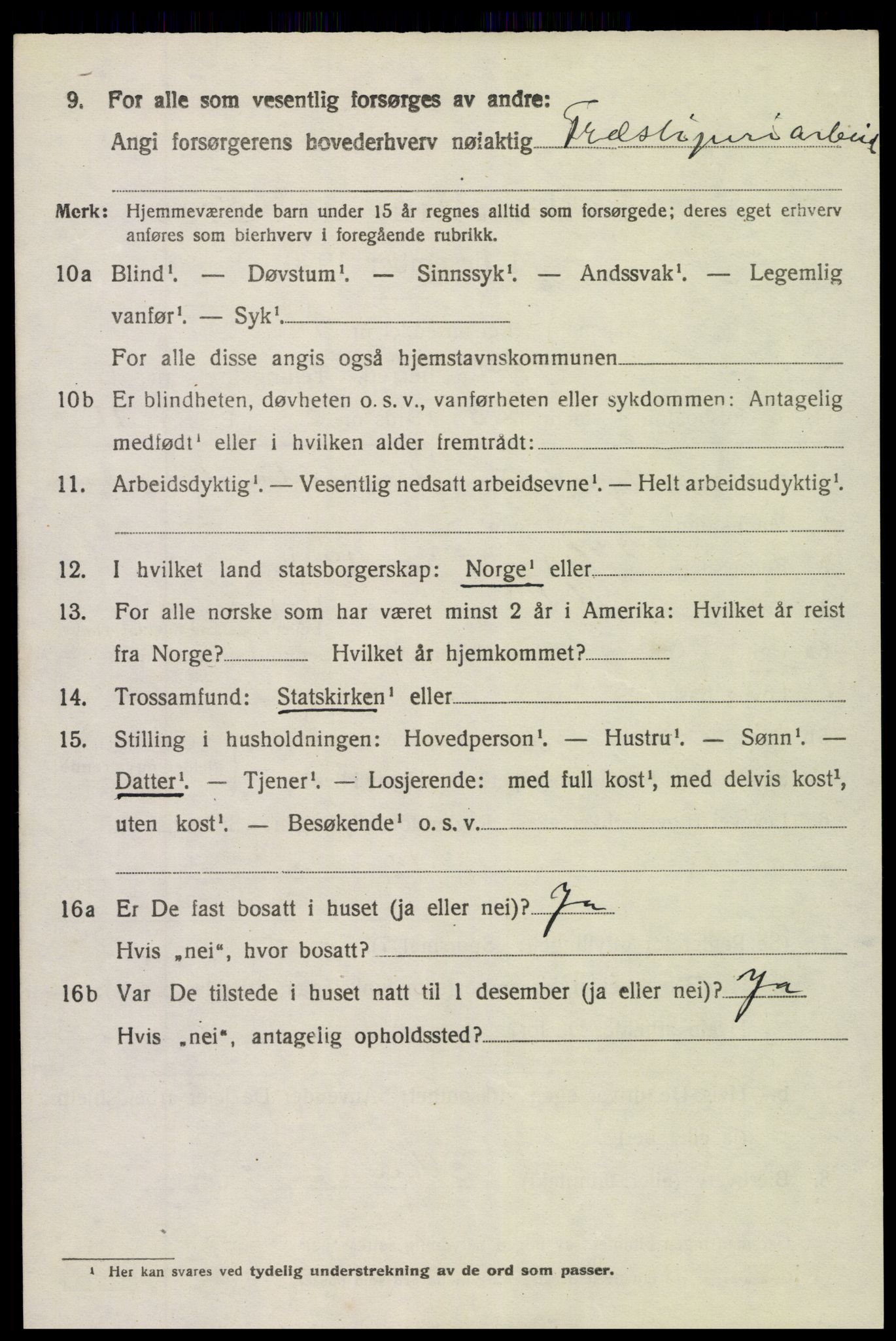 SAK, 1920 census for Holt, 1920, p. 3785