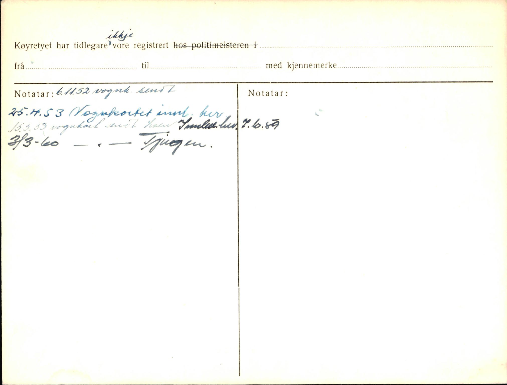 Statens vegvesen, Sogn og Fjordane vegkontor, AV/SAB-A-5301/4/F/L0003: Registerkort utmeldte Fjordane S1000-2499, 1930-1961, p. 14