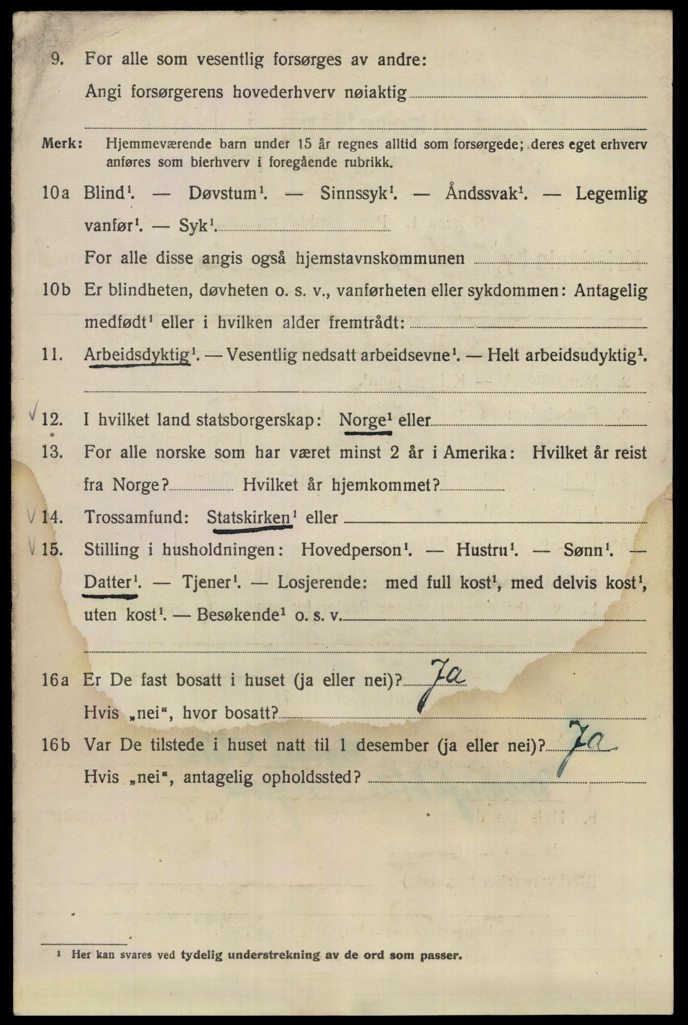 SAO, 1920 census for Kristiania, 1920, p. 250124