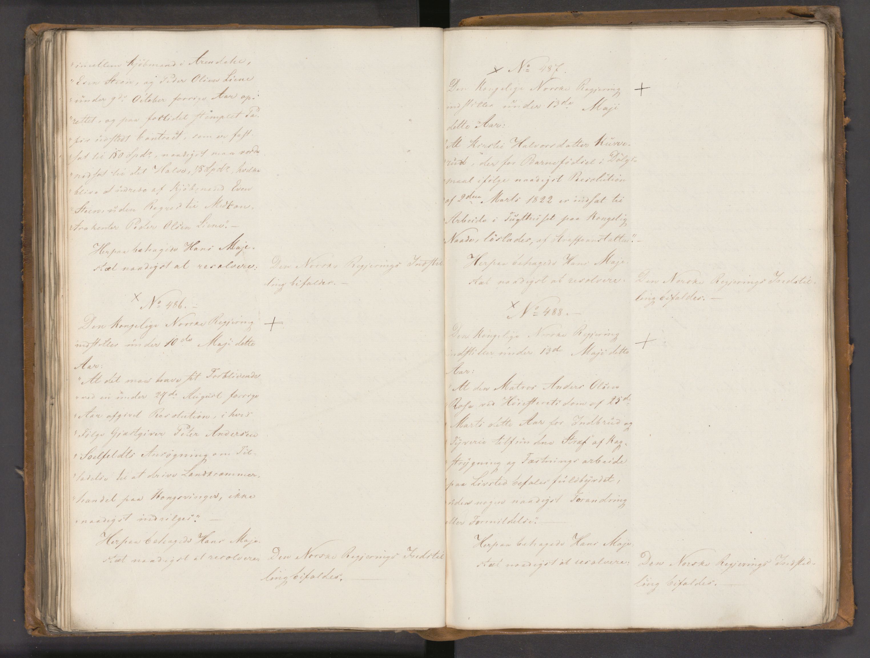 Statsrådssekretariatet, AV/RA-S-1001/A/Ab/L0020: Kgl. res. nr. 1-579, 1. halvår, 1825