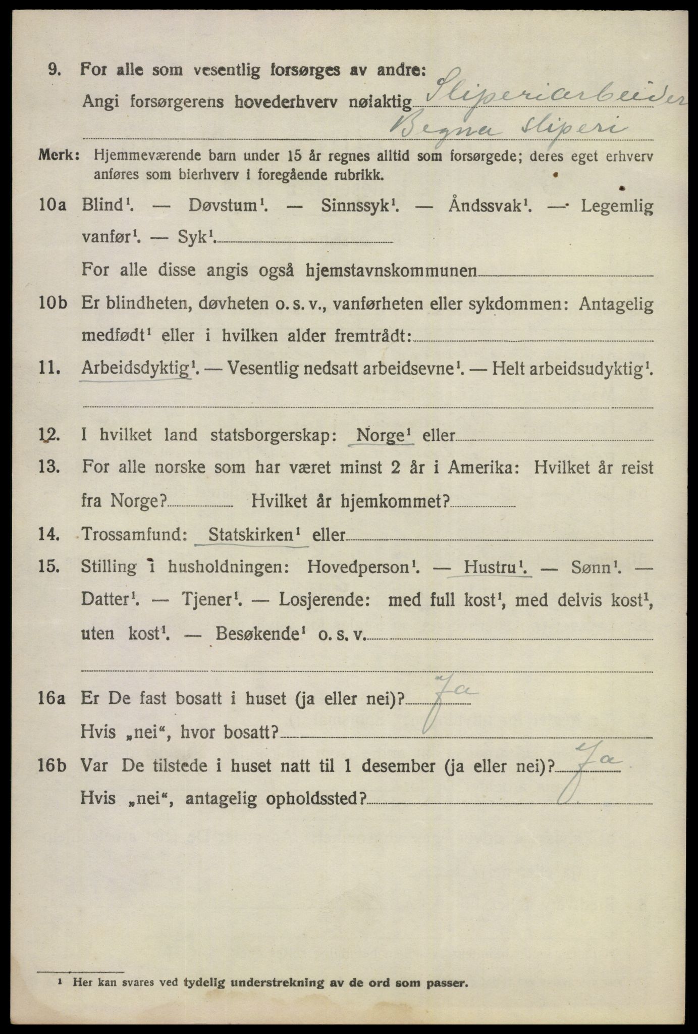 SAKO, 1920 census for Ådal, 1920, p. 2999