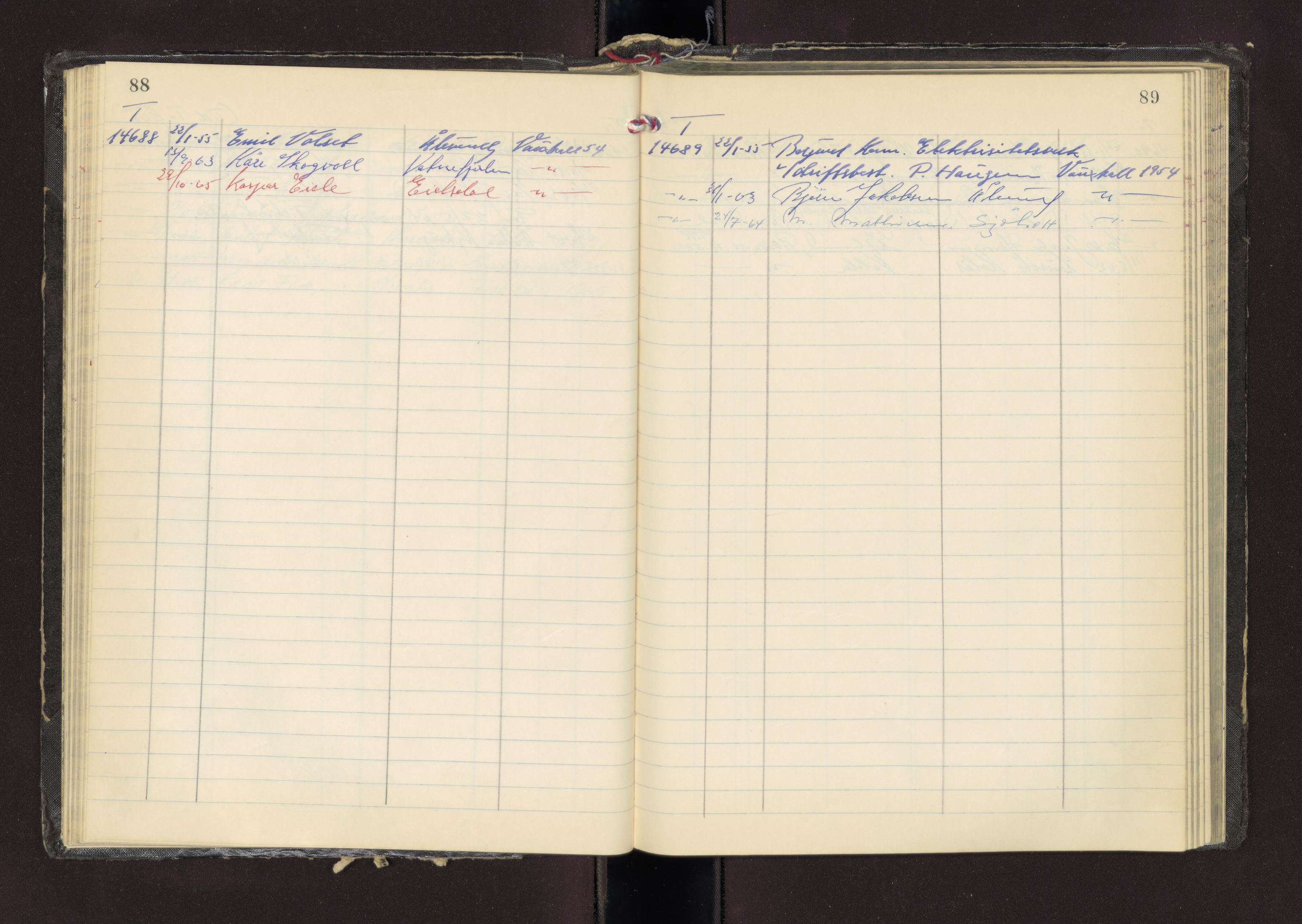 Møre og Romsdal vegkontor - Ålesund trafikkstasjon, AV/SAT-A-4099/F/Fc/L0013: Bilregister; T 14601 - T 14999, 1950-1970