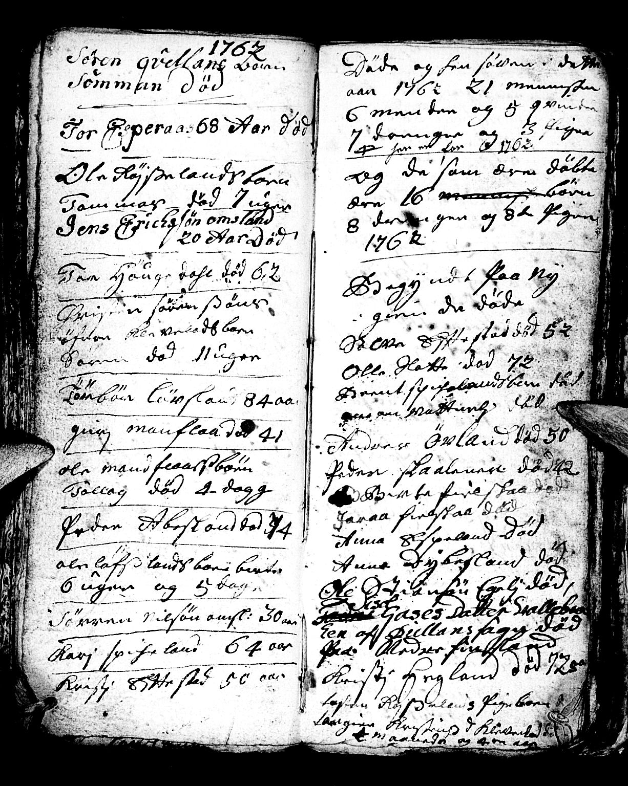 Bjelland sokneprestkontor, SAK/1111-0005/F/Fb/Fbb/L0001: Parish register (copy) no. B 1, 1732-1782, p. 66