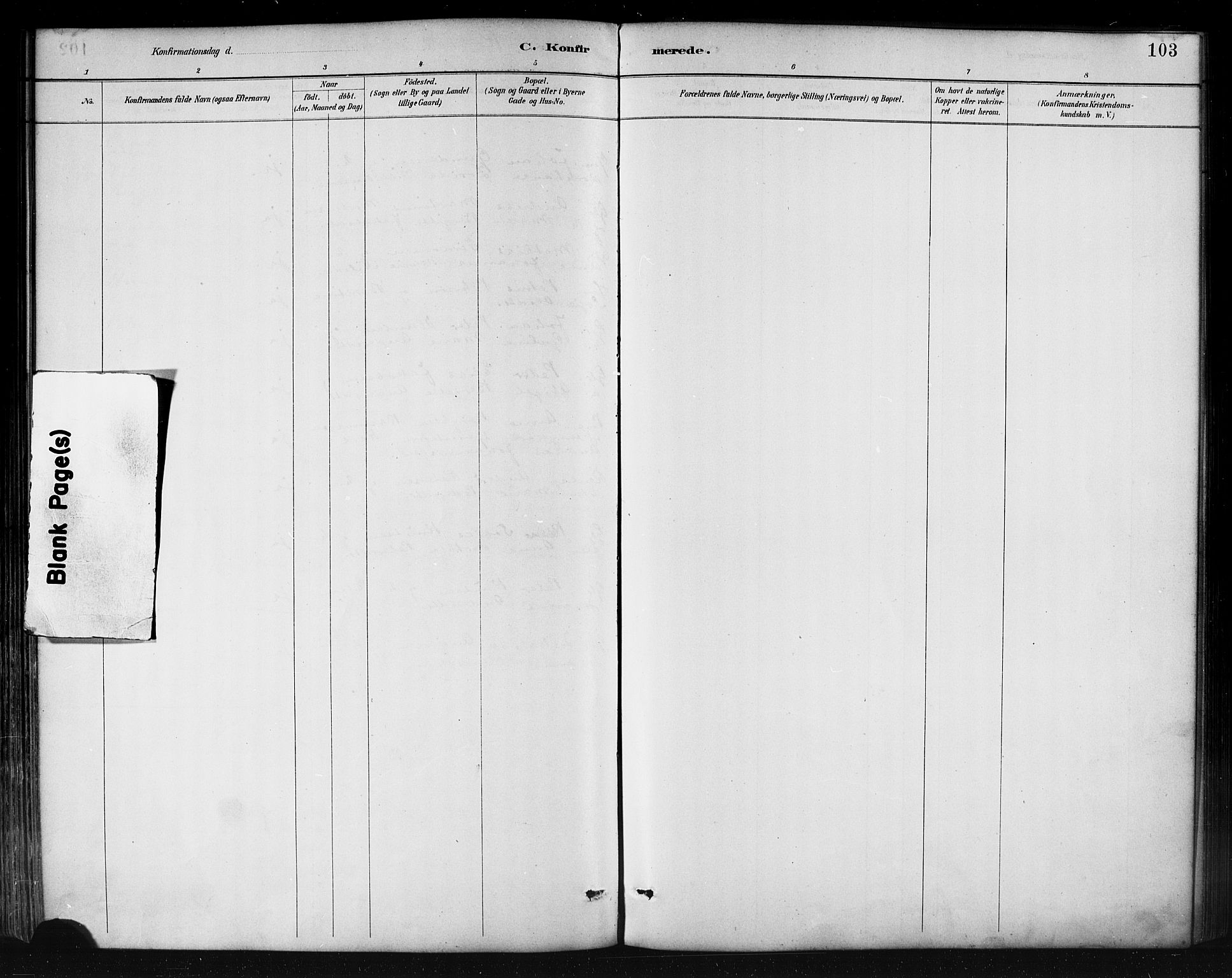 Ministerialprotokoller, klokkerbøker og fødselsregistre - Nordland, AV/SAT-A-1459/858/L0831: Parish register (official) no. 858A01, 1884-1902, p. 103