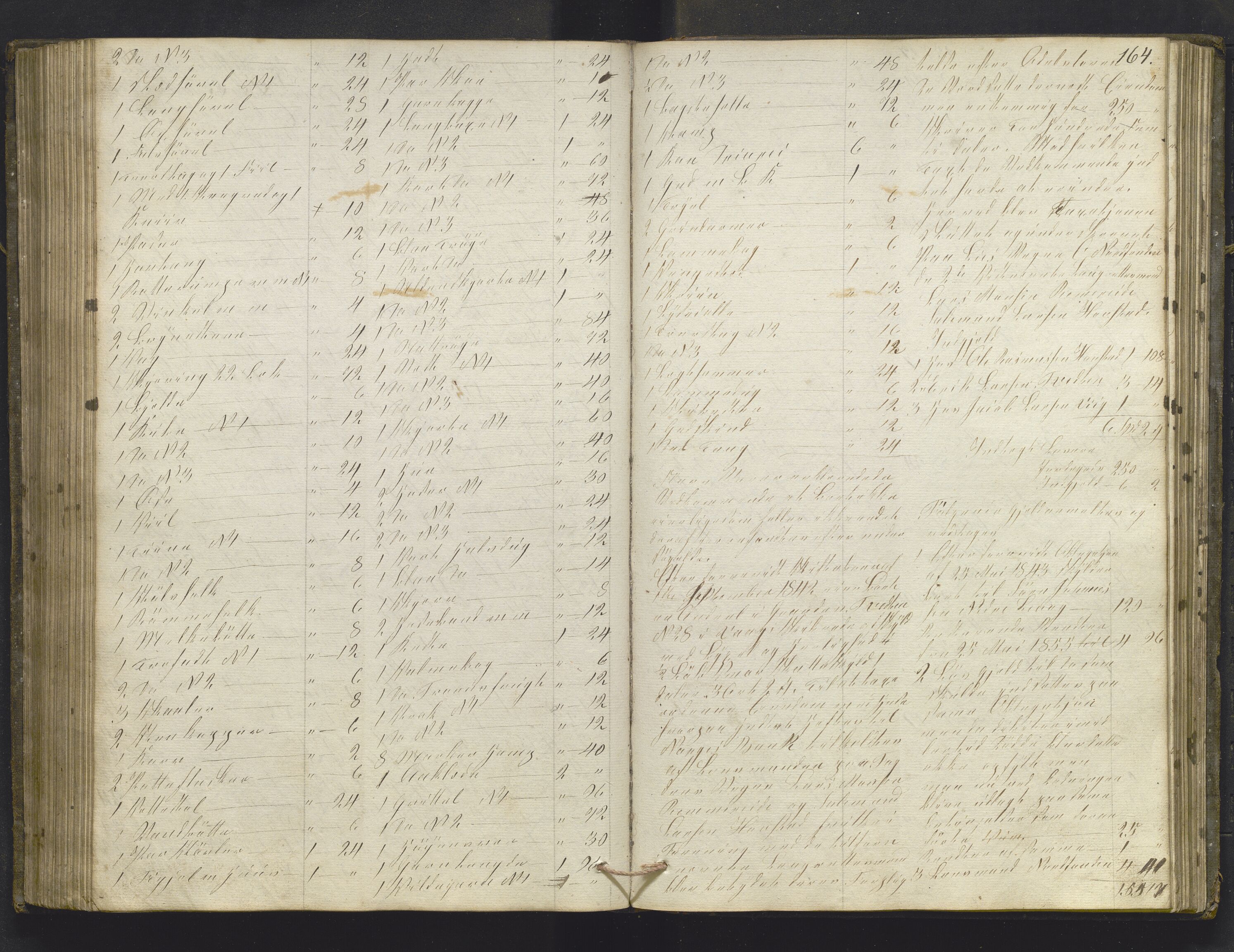 Lensmannen i Sund og Austevoll, AV/SAB-A-35201/0006/L0008: Registreringsprotokoll, 1846-1860, p. 163b-164a