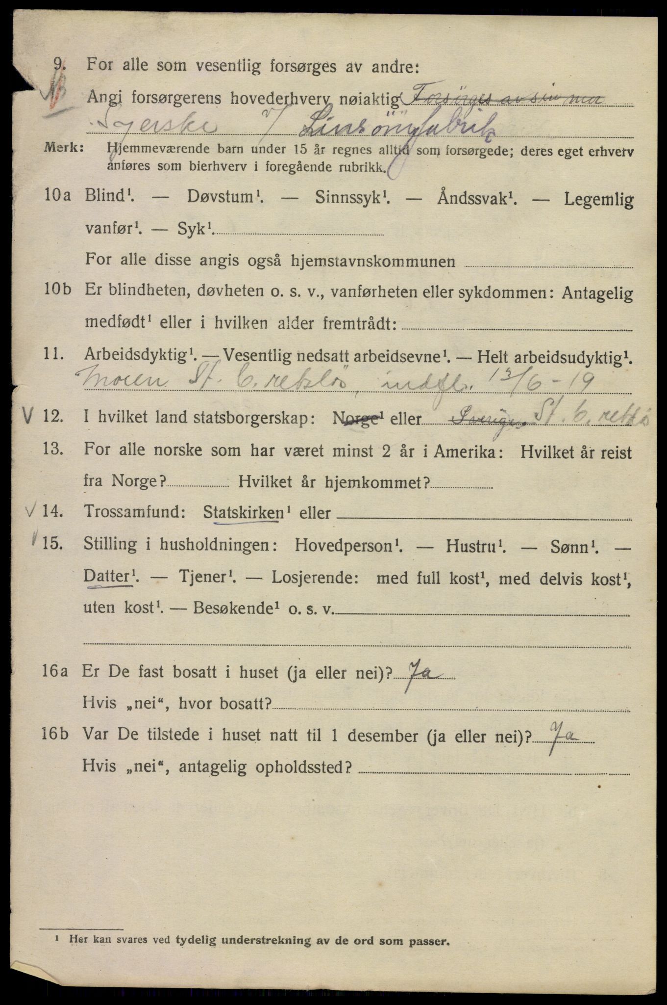 SAO, 1920 census for Kristiania, 1920, p. 476208