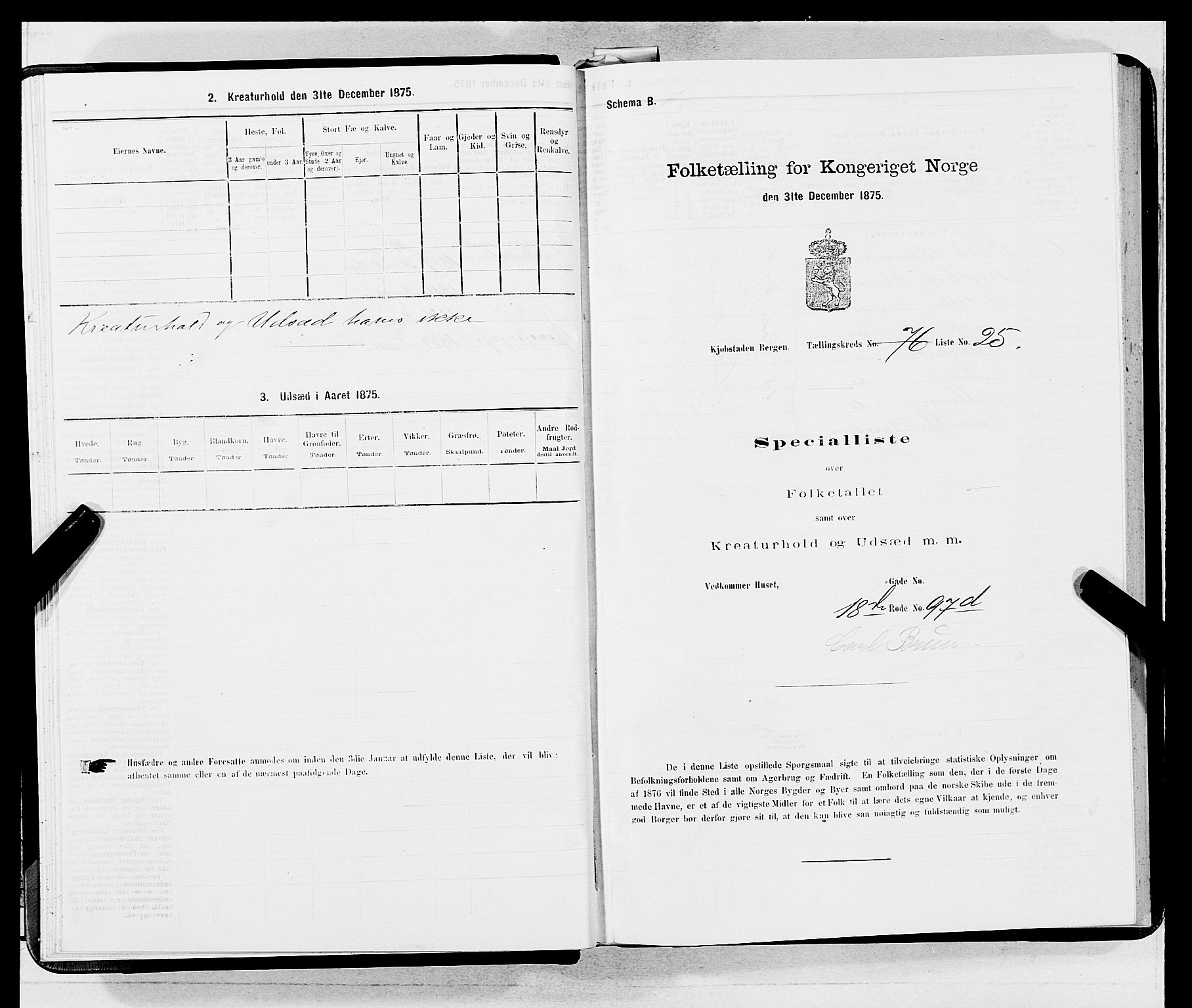 SAB, 1875 census for 1301 Bergen, 1875, p. 4121