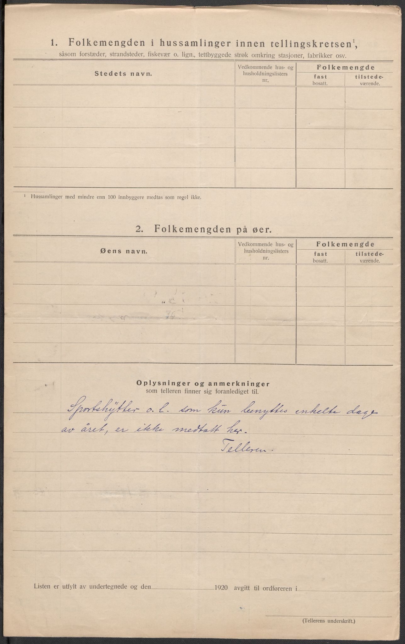 SAO, 1920 census for Bærum, 1920, p. 20