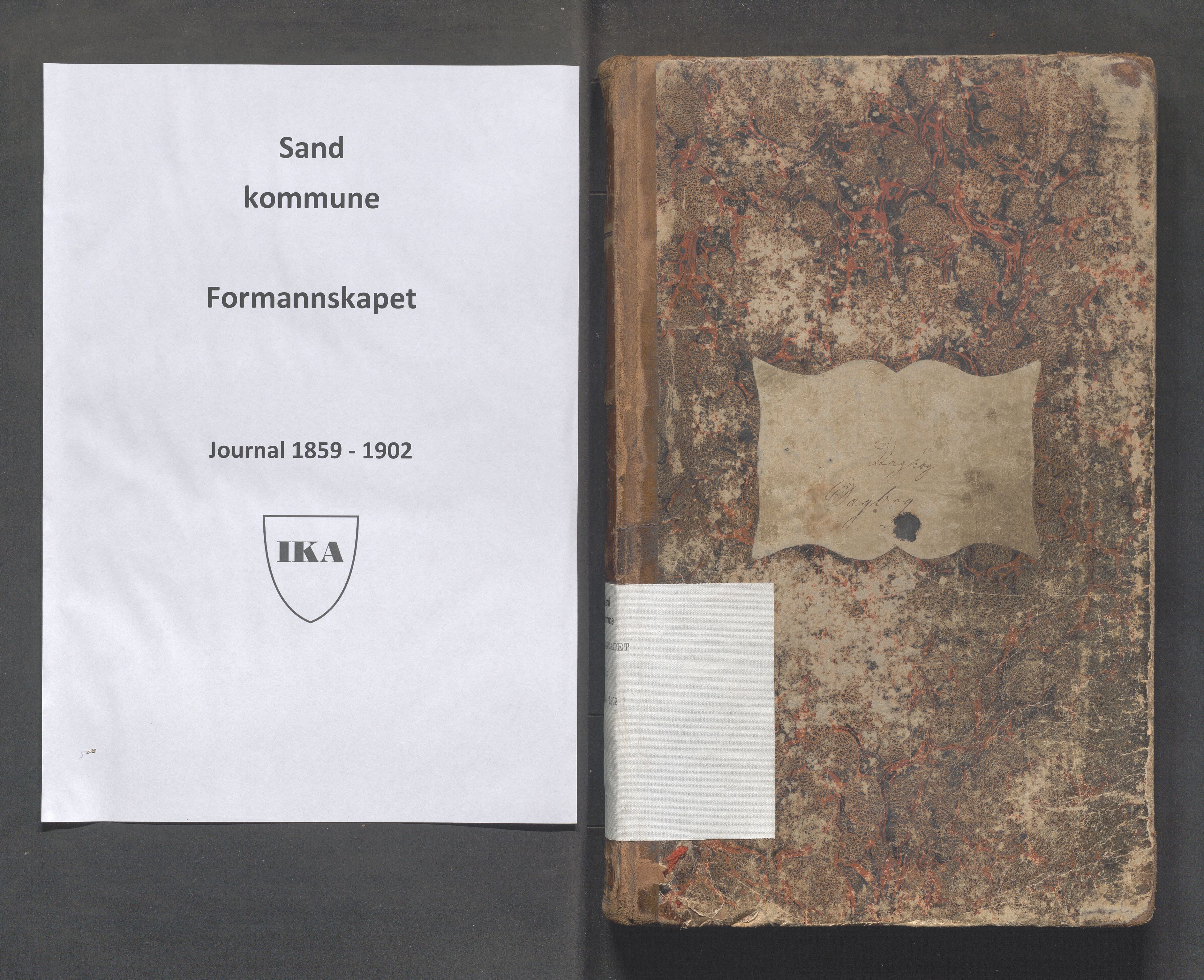 Sand kommune - Formannskapet, IKAR/K-102092/C/Ca/L0001: Brevjournal, 1859-1902