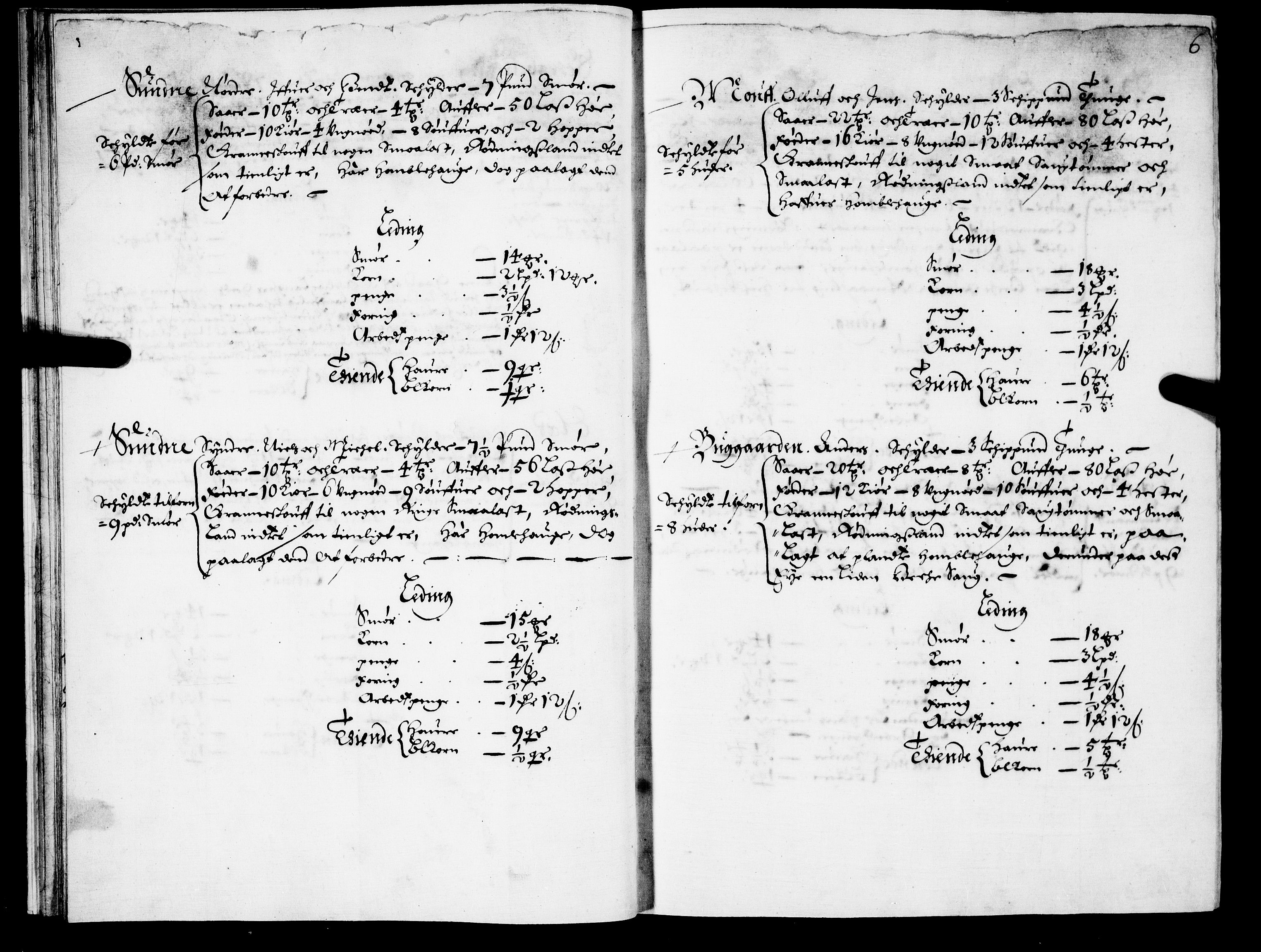 Rentekammeret inntil 1814, Realistisk ordnet avdeling, AV/RA-EA-4070/N/Nb/Nba/L0021: Brunla len, 1667, p. 5b-6a