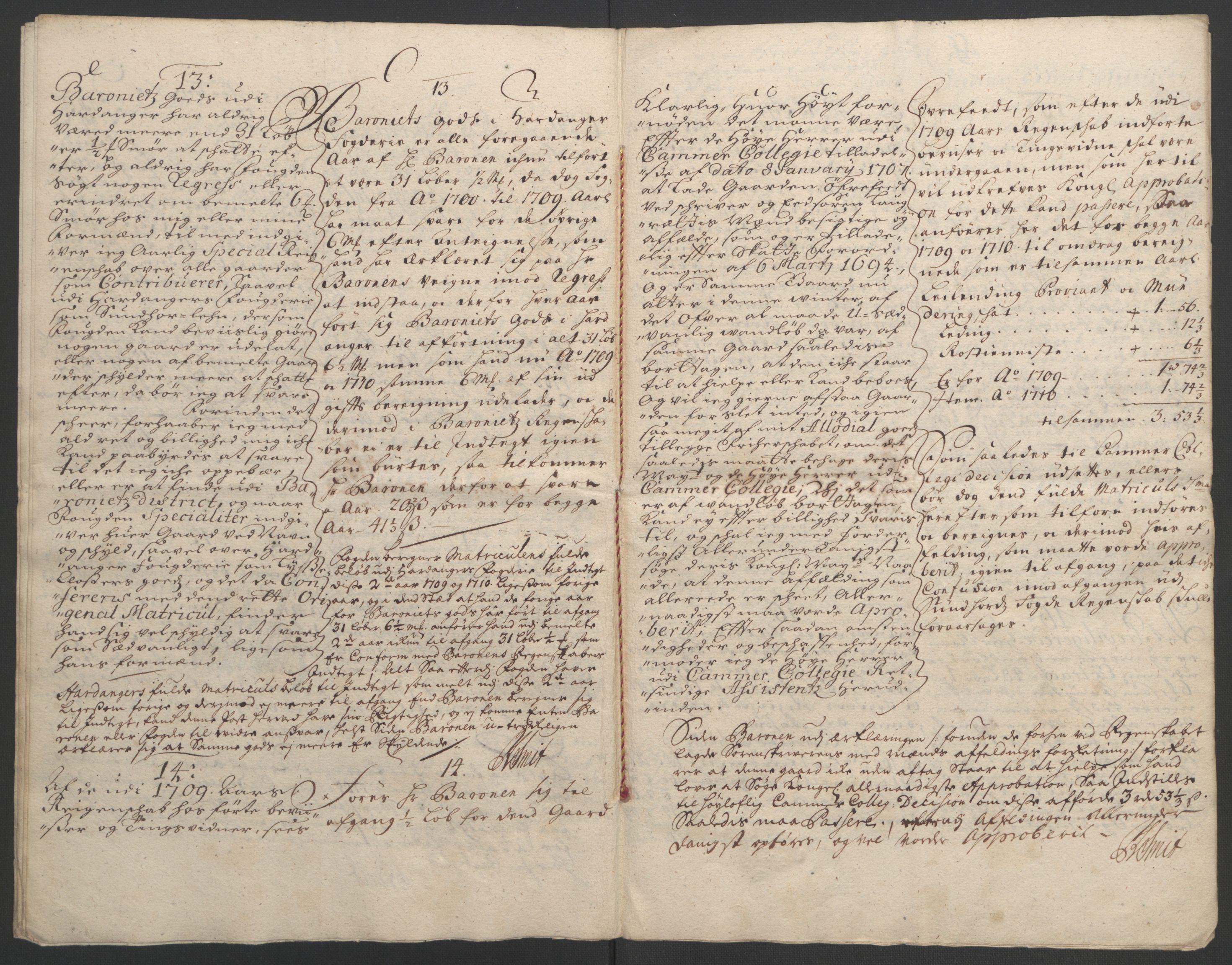 Rentekammeret inntil 1814, Reviderte regnskaper, Fogderegnskap, RA/EA-4092/R49/L3138: Fogderegnskap Rosendal Baroni, 1691-1714, p. 259