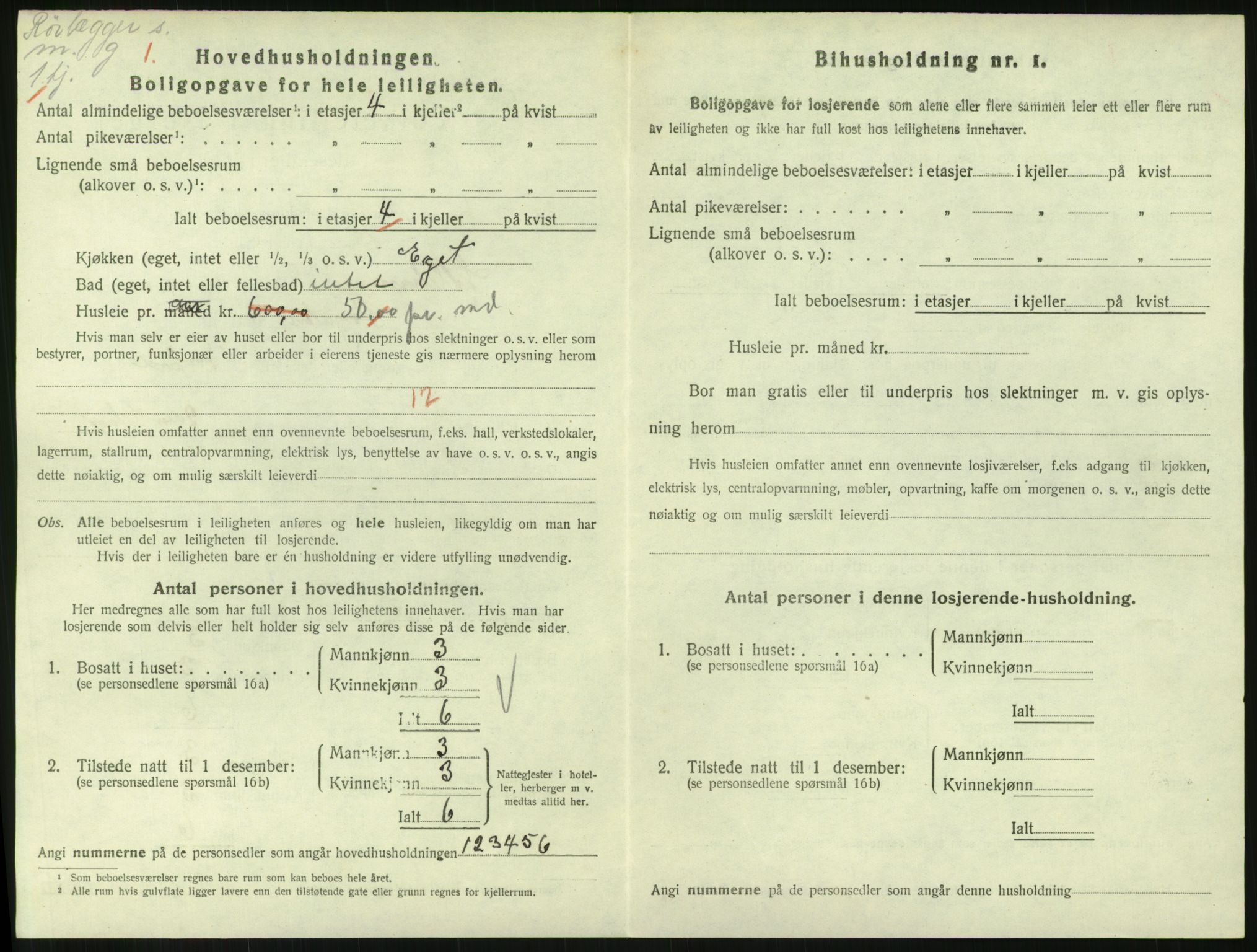 SAH, 1920 census for Lillehammer, 1920, p. 2273